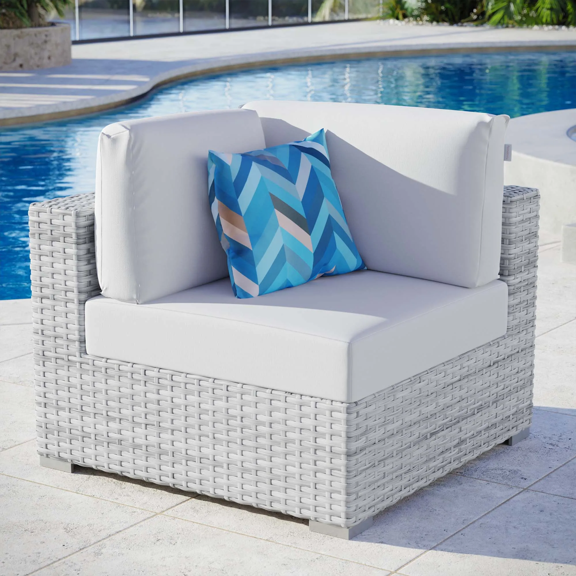 Convene Outdoor Patio Corner Chair by Modway