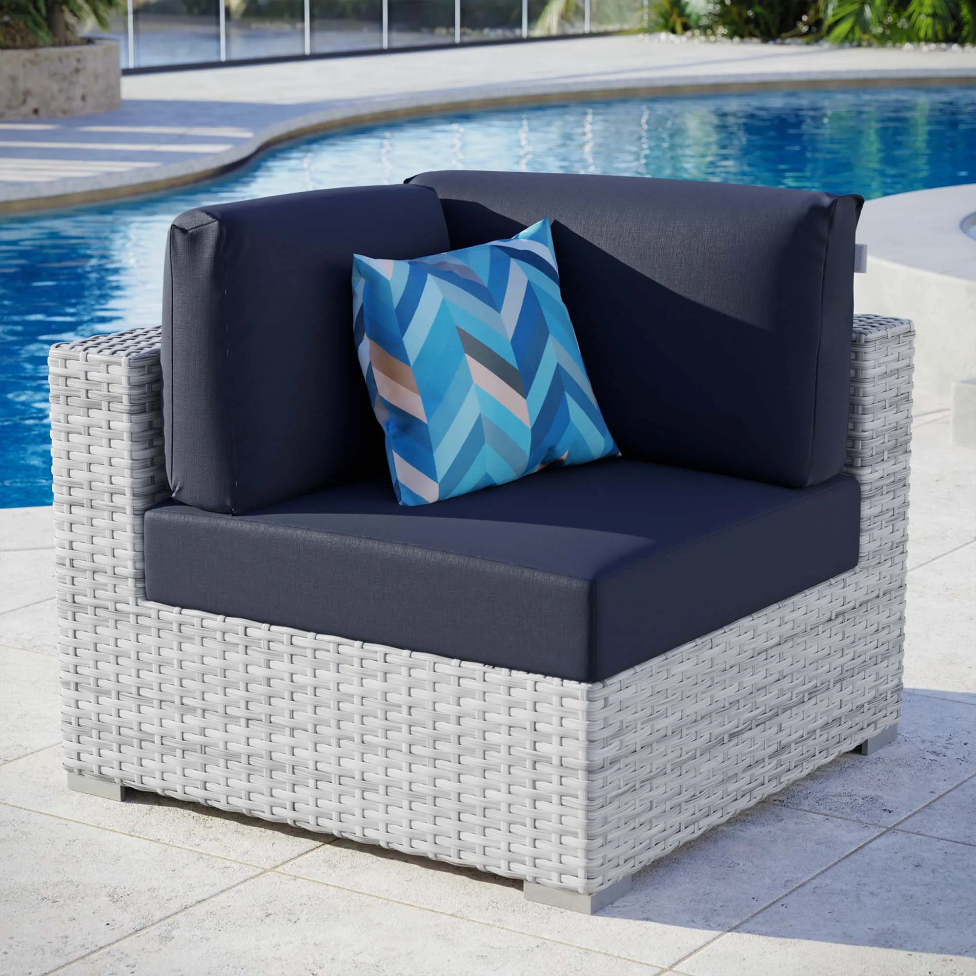 Convene Outdoor Patio Corner Chair by Modway