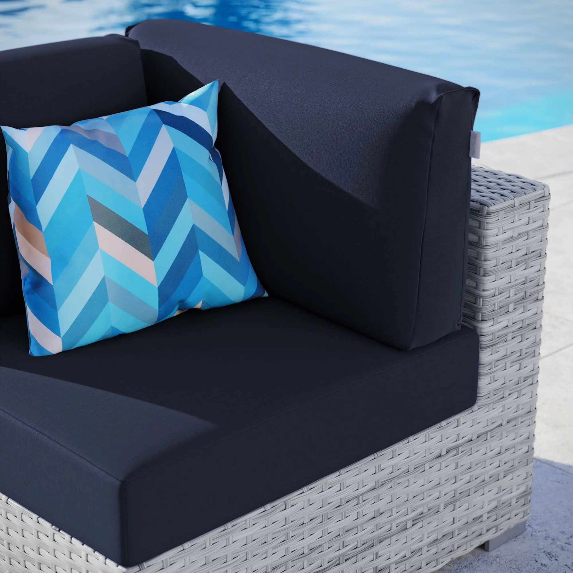 Convene Outdoor Patio Corner Chair by Modway
