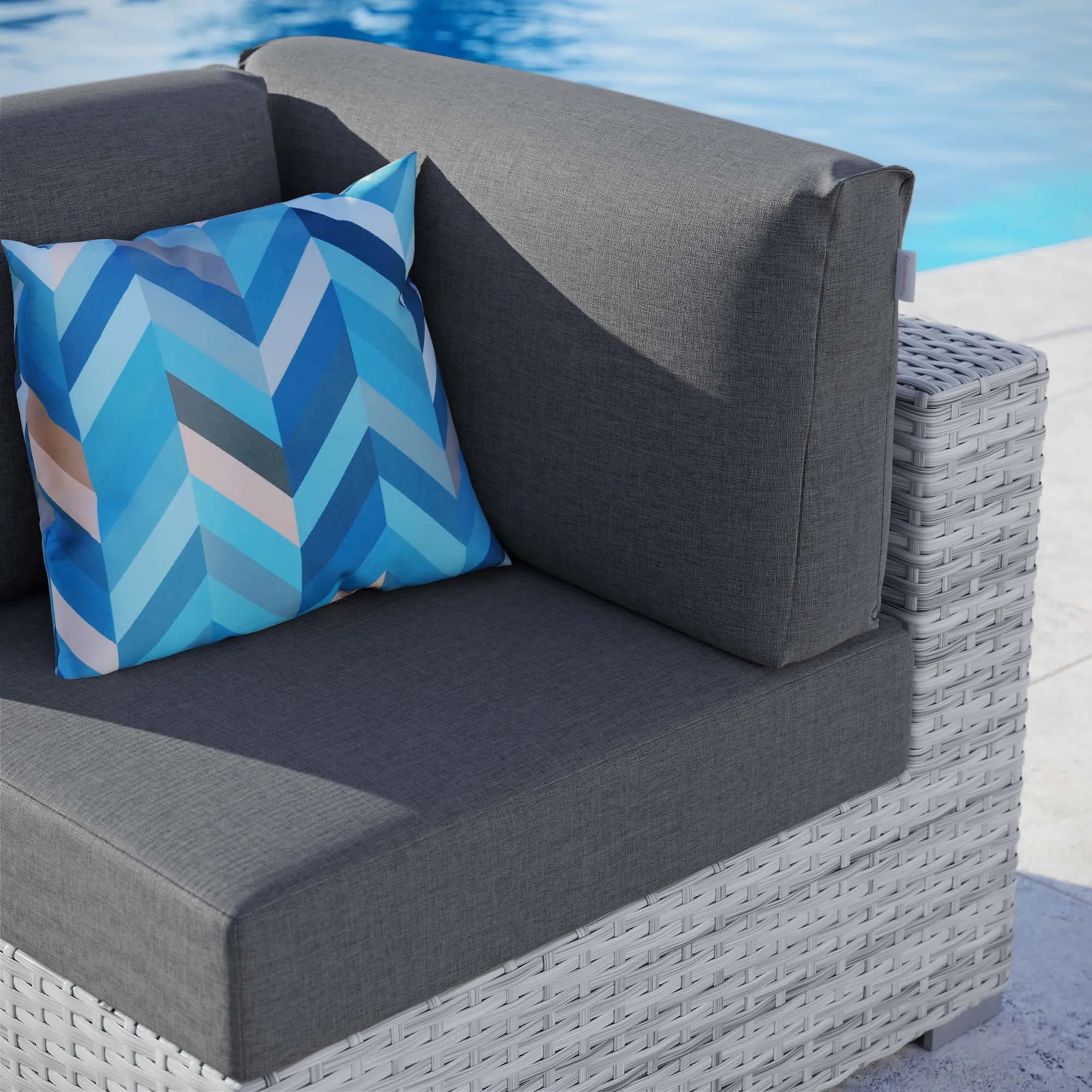 Convene Outdoor Patio Corner Chair by Modway