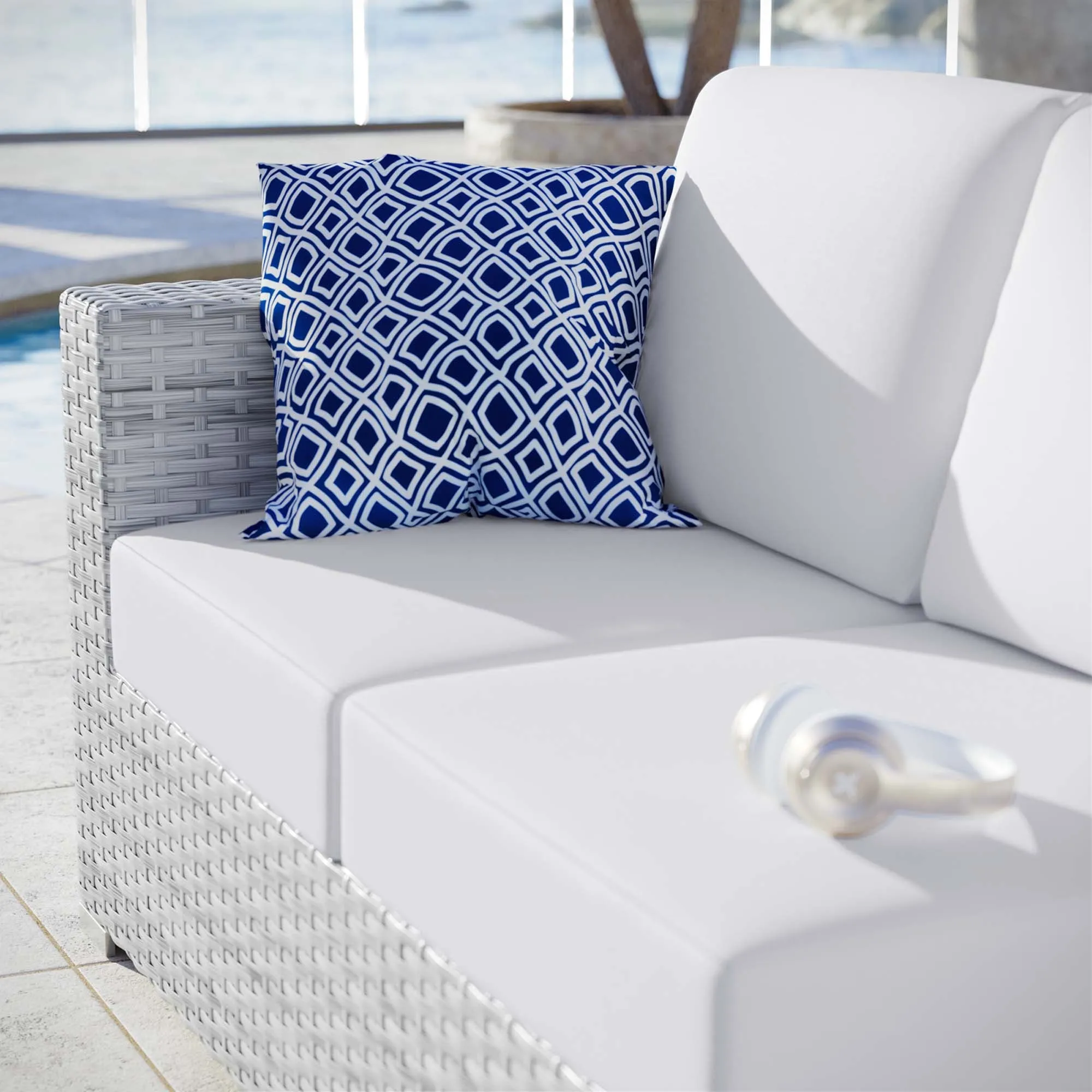 Convene Outdoor Patio Left-Arm Loveseat by Modway