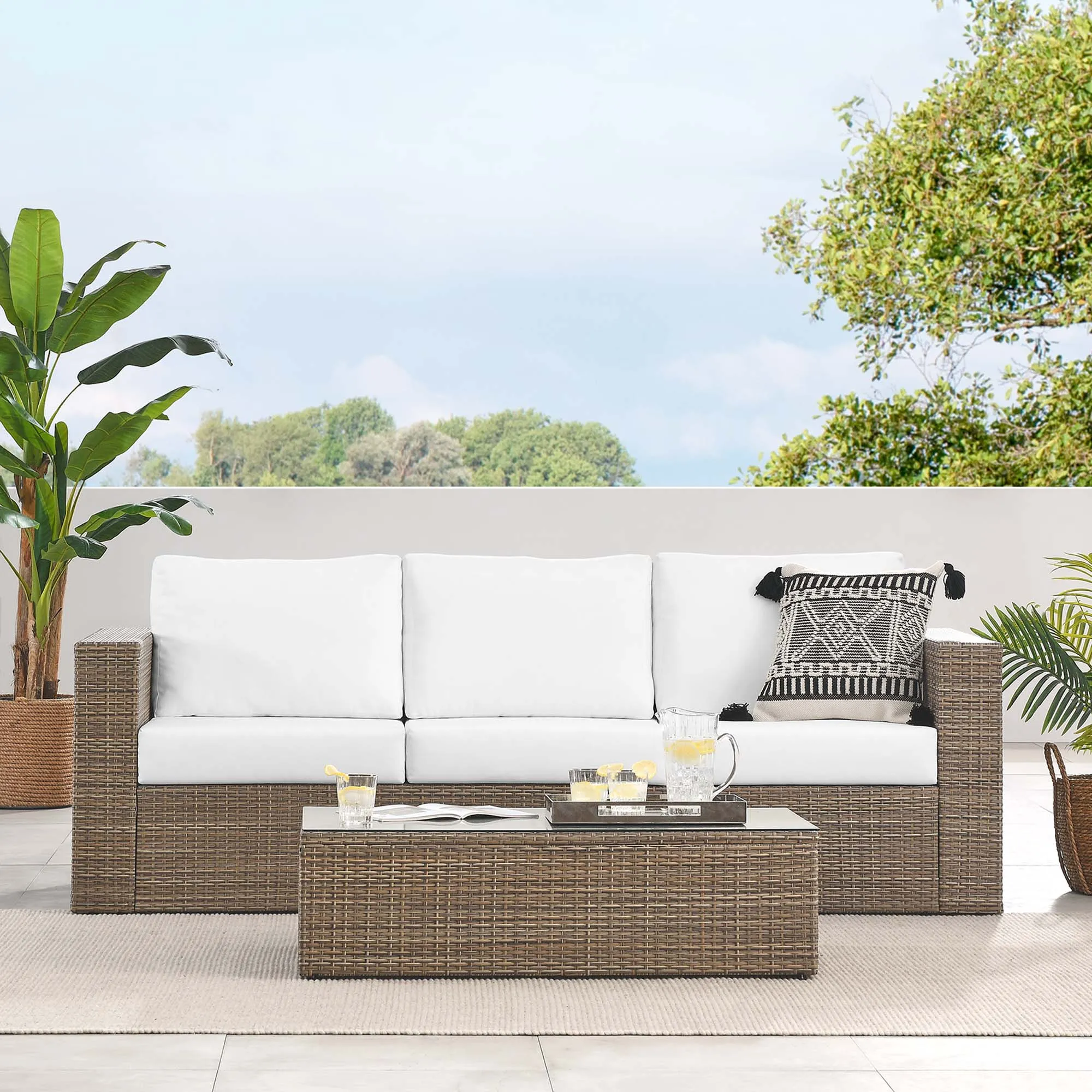 Convene Outdoor Patio Outdoor Patio 2-Piece Furniture Set by Modway