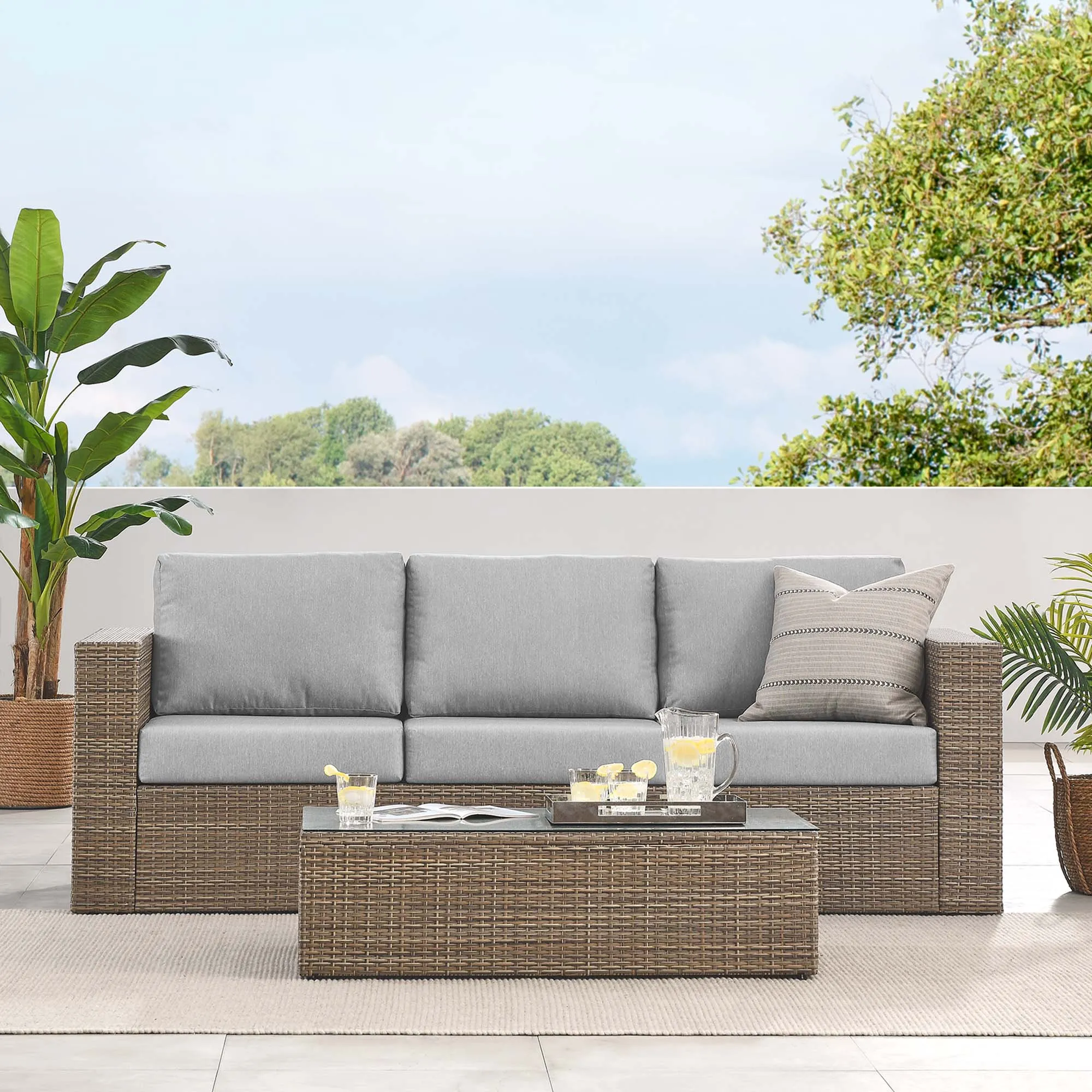 Convene Outdoor Patio Outdoor Patio 2-Piece Furniture Set by Modway