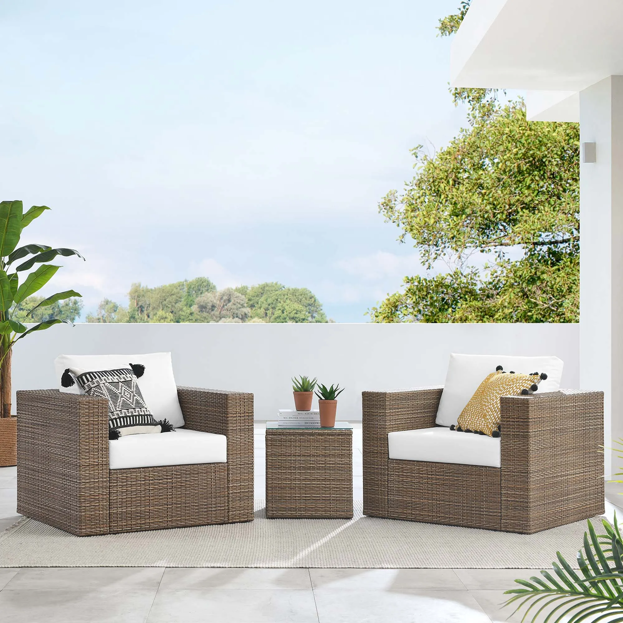 Convene Outdoor Patio Outdoor Patio 3-Piece Furniture Set by Modway