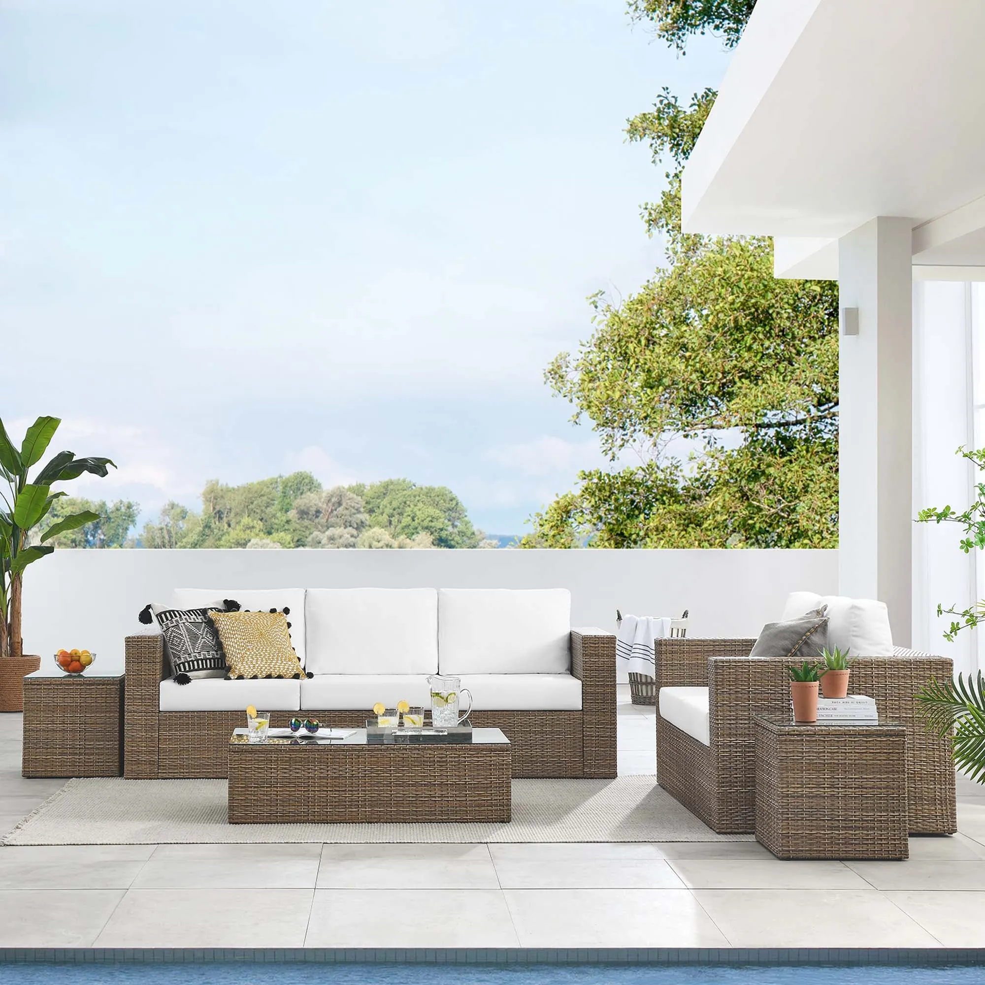 Convene Outdoor Patio Outdoor Patio 5-Piece Furniture Set by Modway