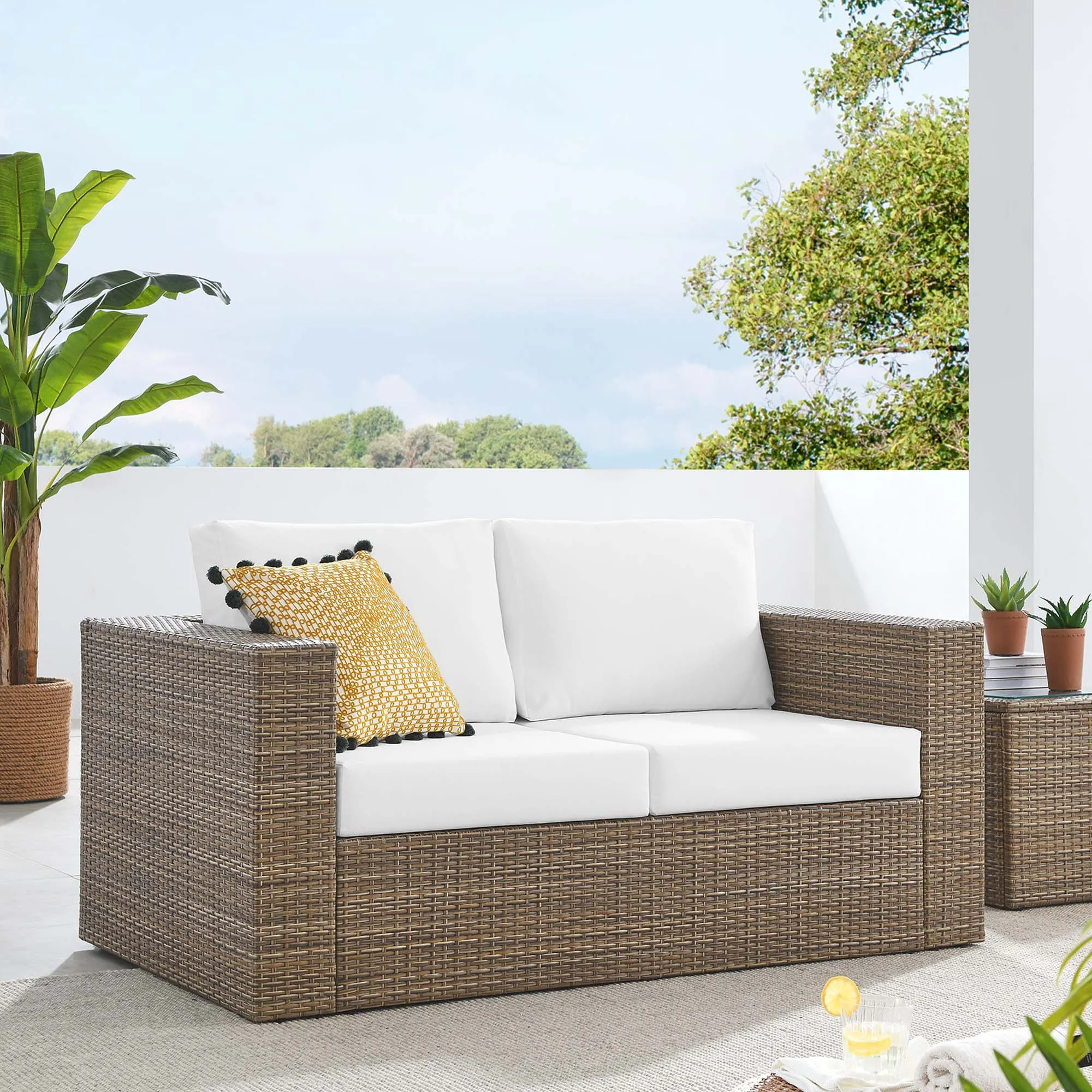 Convene Outdoor Patio Outdoor Patio Loveseat by Modway