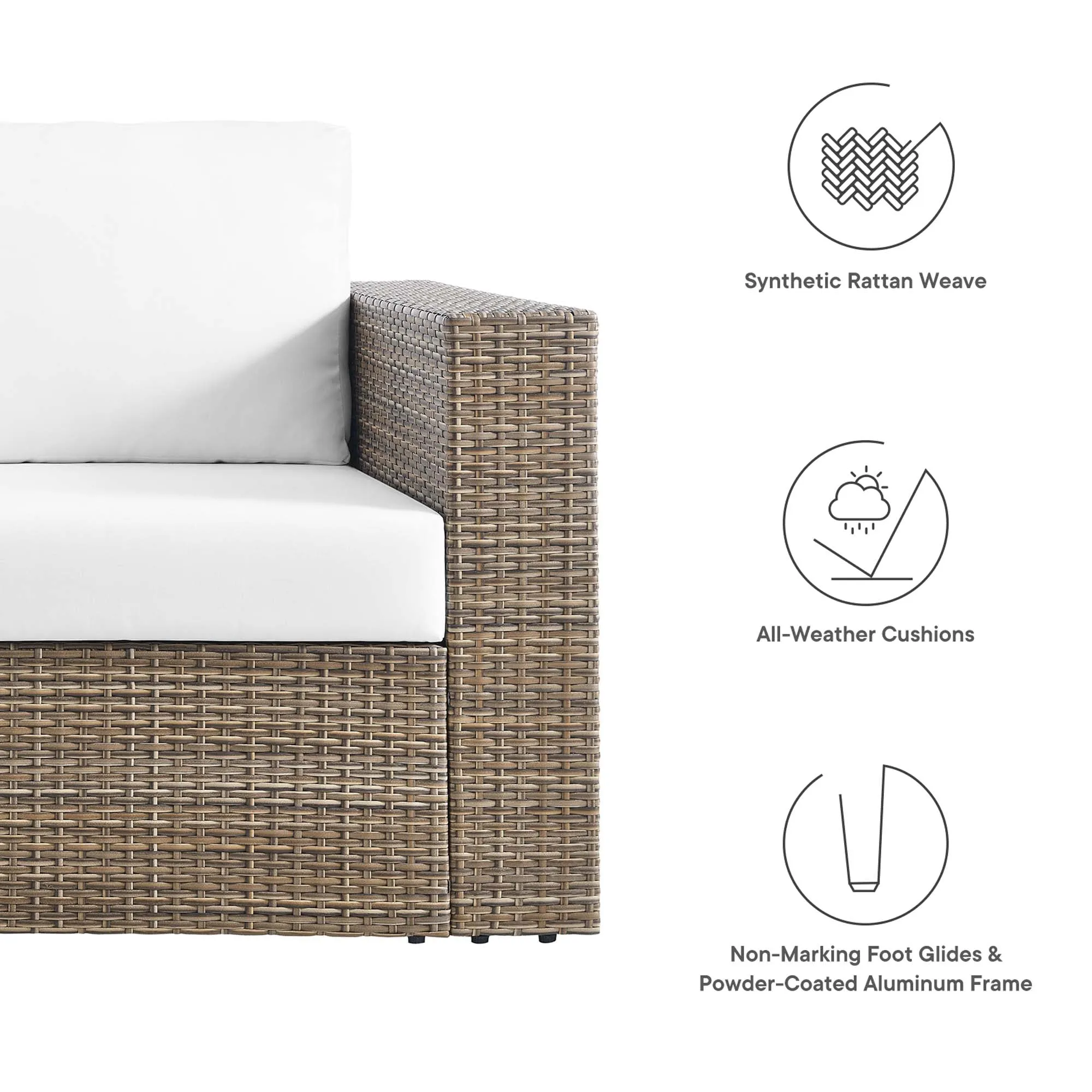 Convene Outdoor Patio Outdoor Patio Loveseat by Modway