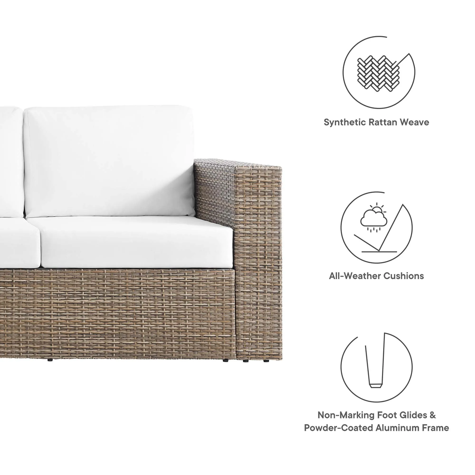 Convene Outdoor Patio Outdoor Patio Sofa by Modway
