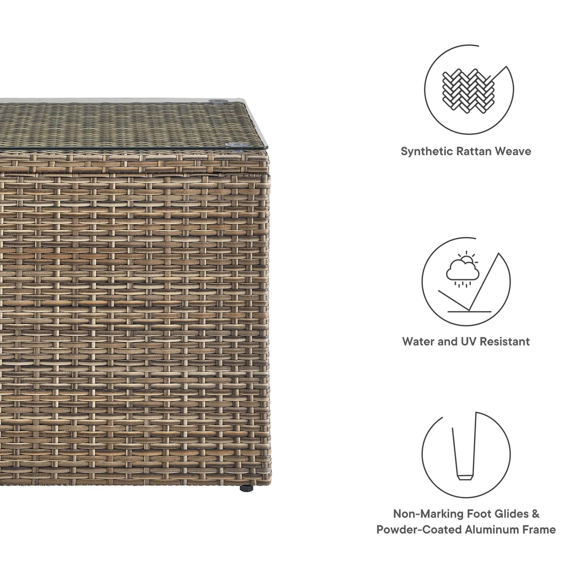 Convene Outdoor Patio Side Table by Modway