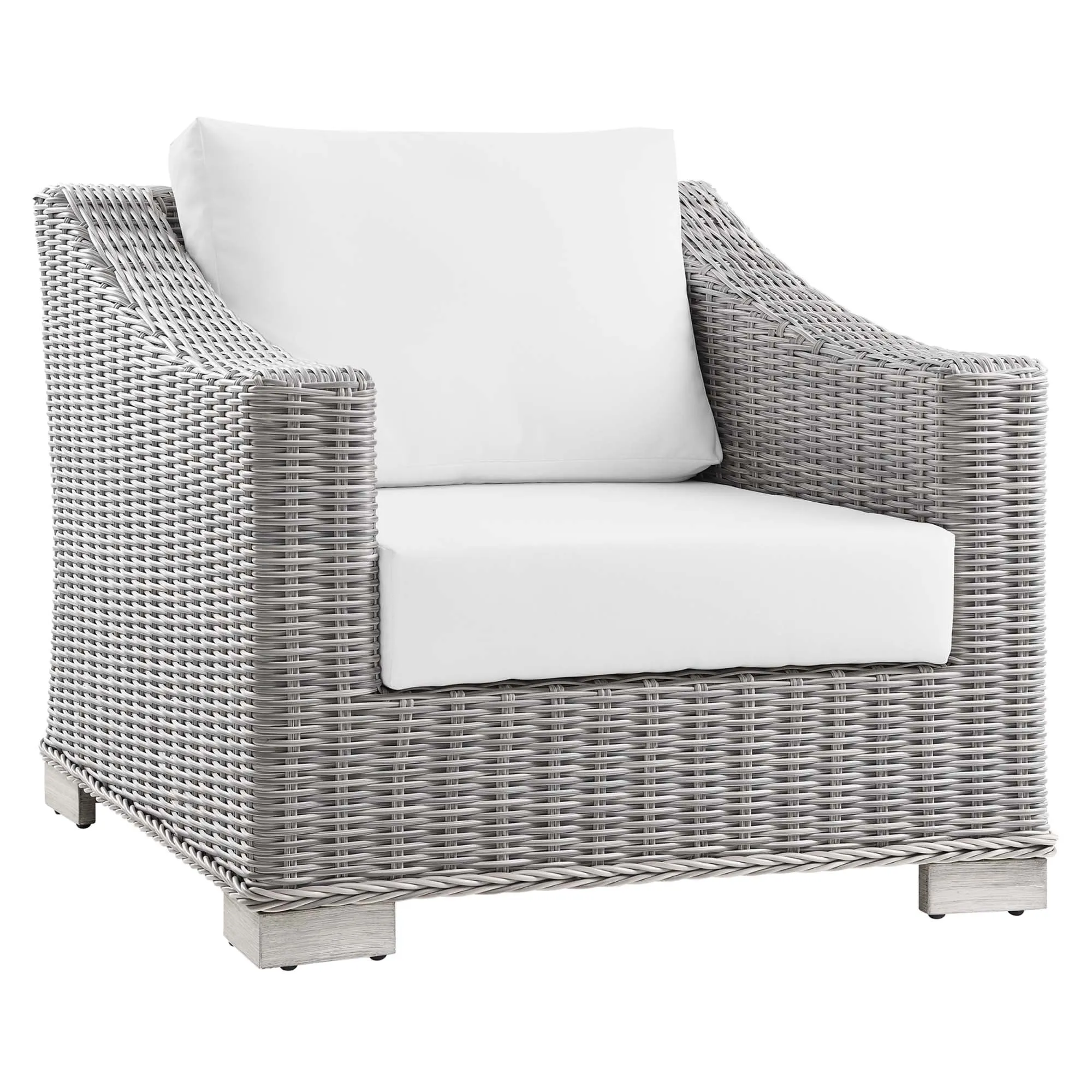 Conway 4-Piece Outdoor Patio Wicker Rattan Furniture Set by Modway