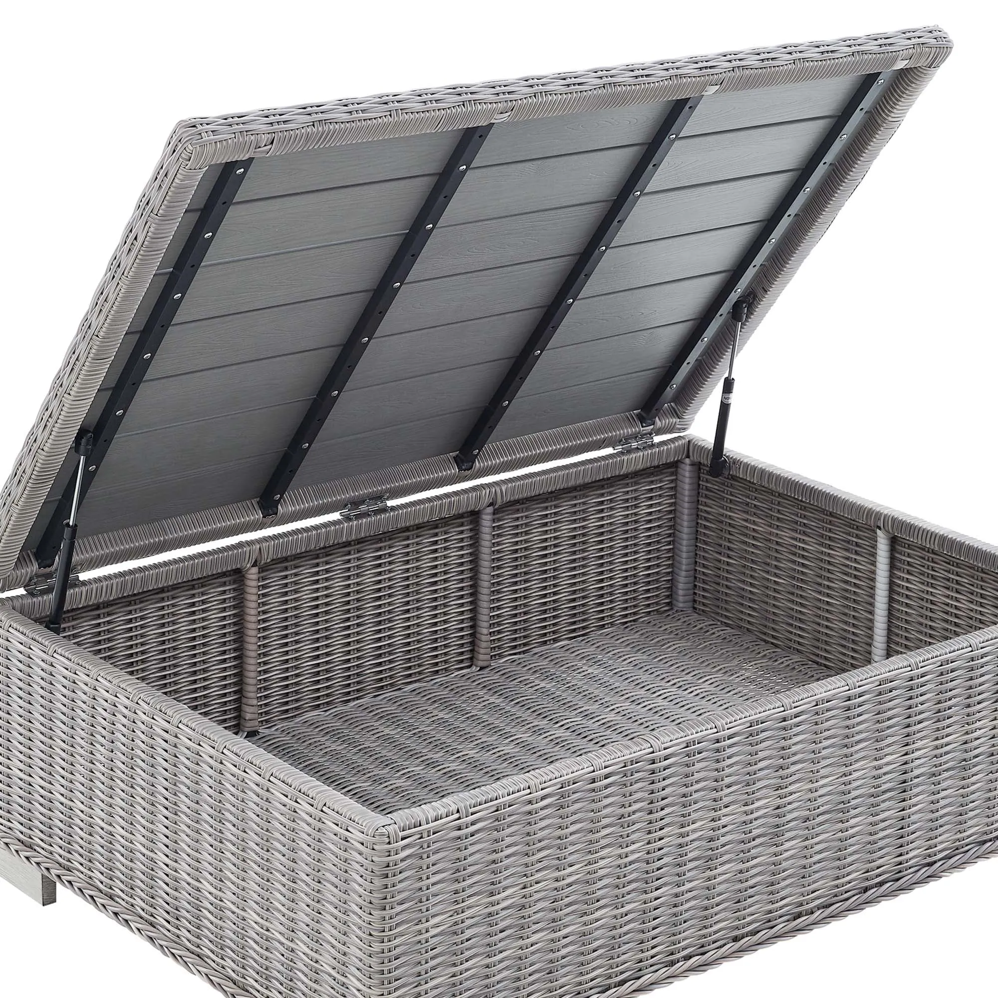 Conway 5-Piece Outdoor Patio Wicker Rattan Furniture Set by Modway