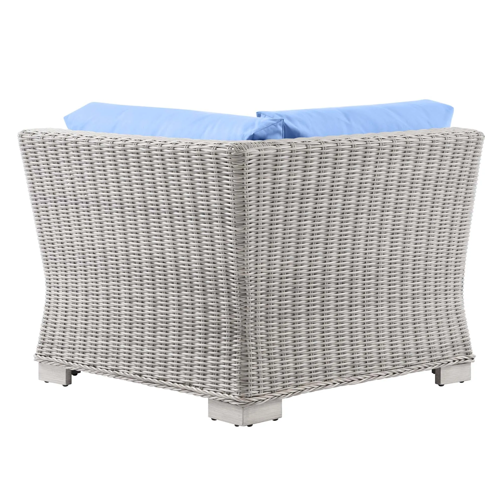 Conway Outdoor Patio Wicker Rattan Corner Chair by Modway