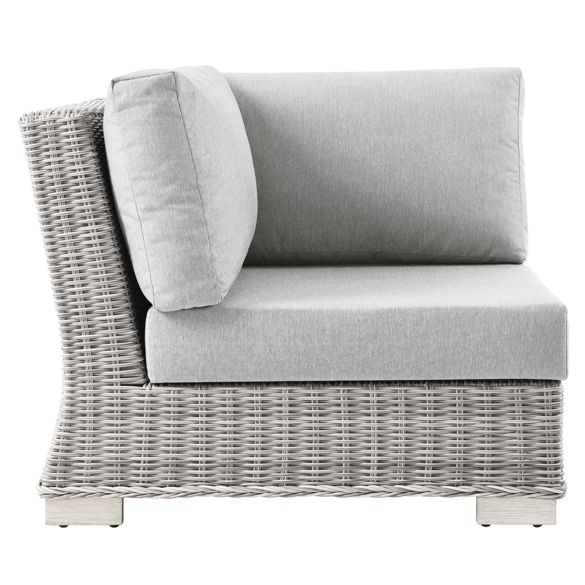 Conway Outdoor Patio Wicker Rattan Corner Chair by Modway