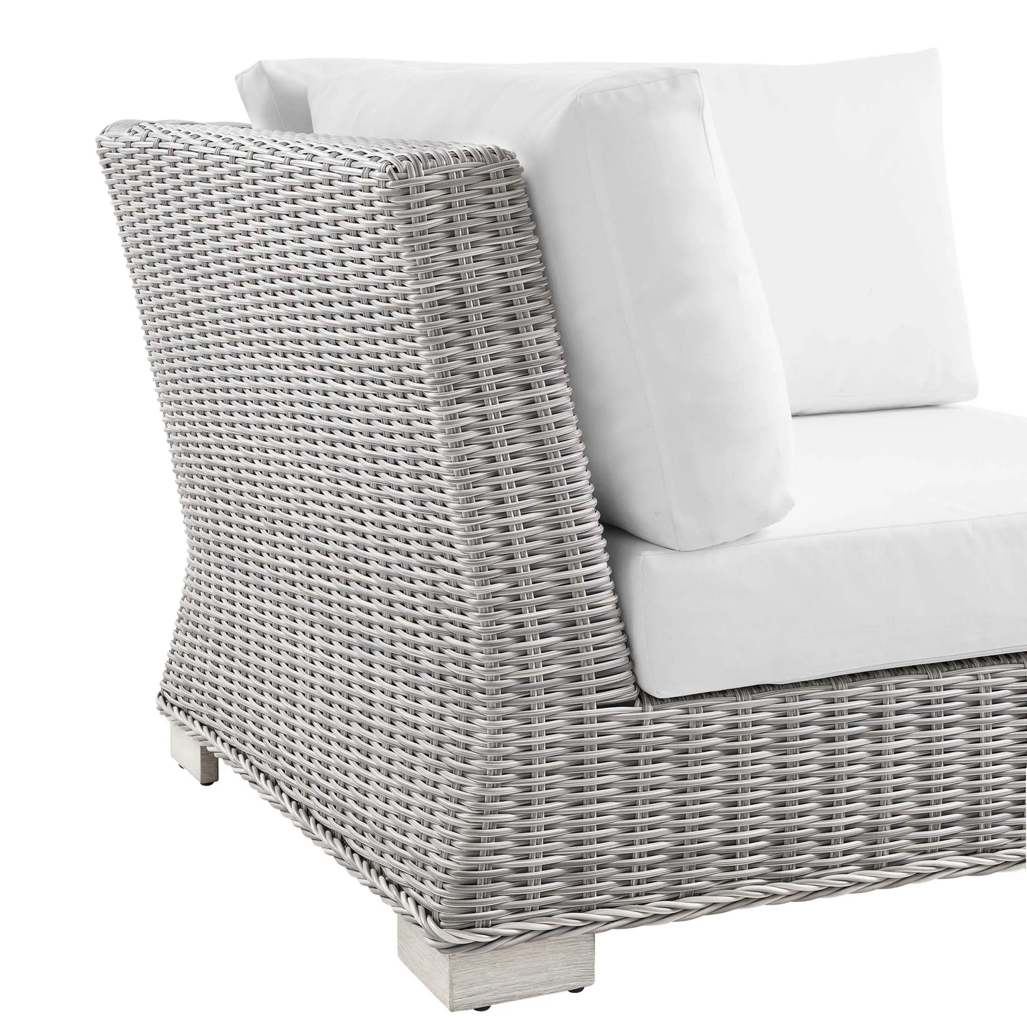 Conway Outdoor Patio Wicker Rattan Corner Chair by Modway