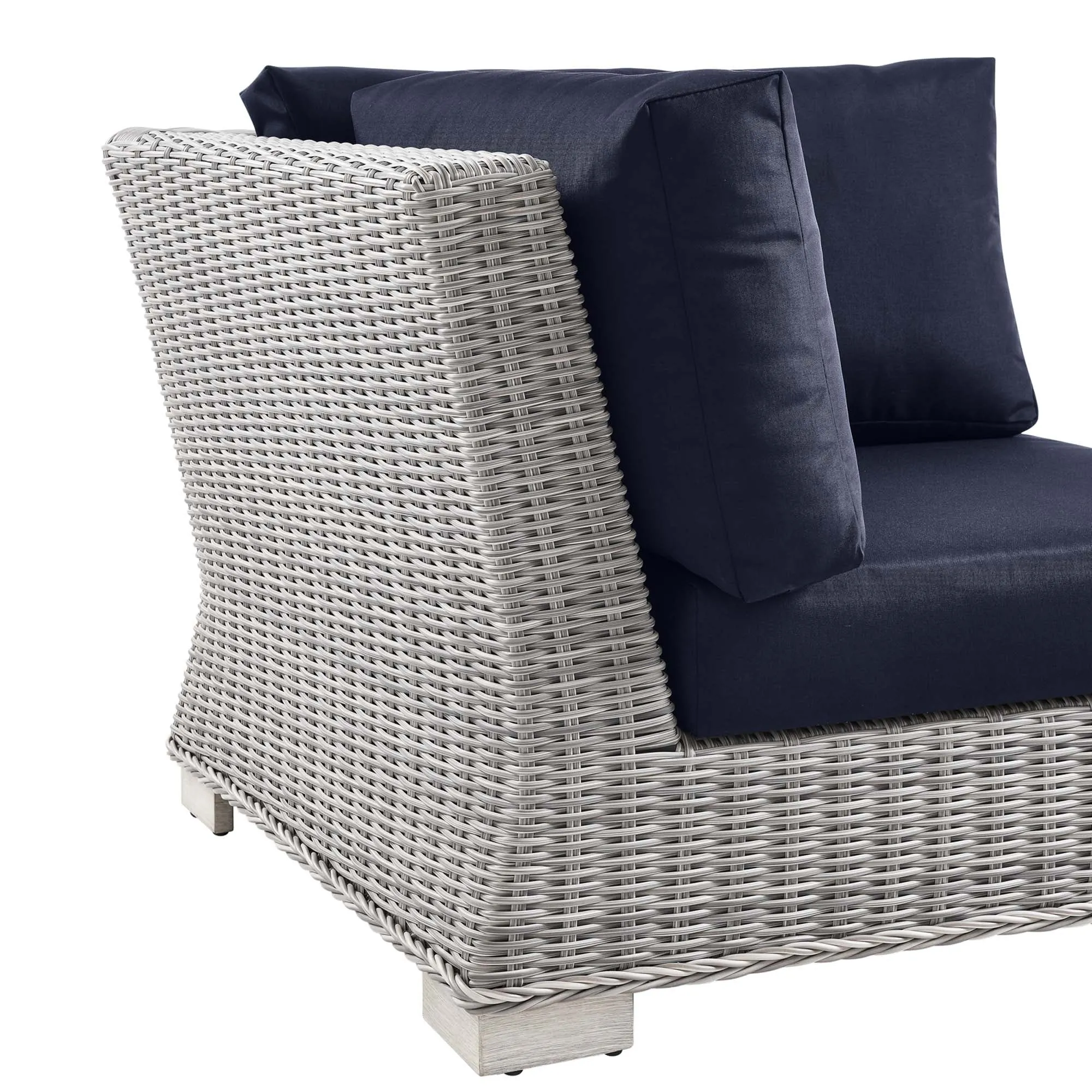 Conway Outdoor Patio Wicker Rattan Corner Chair by Modway