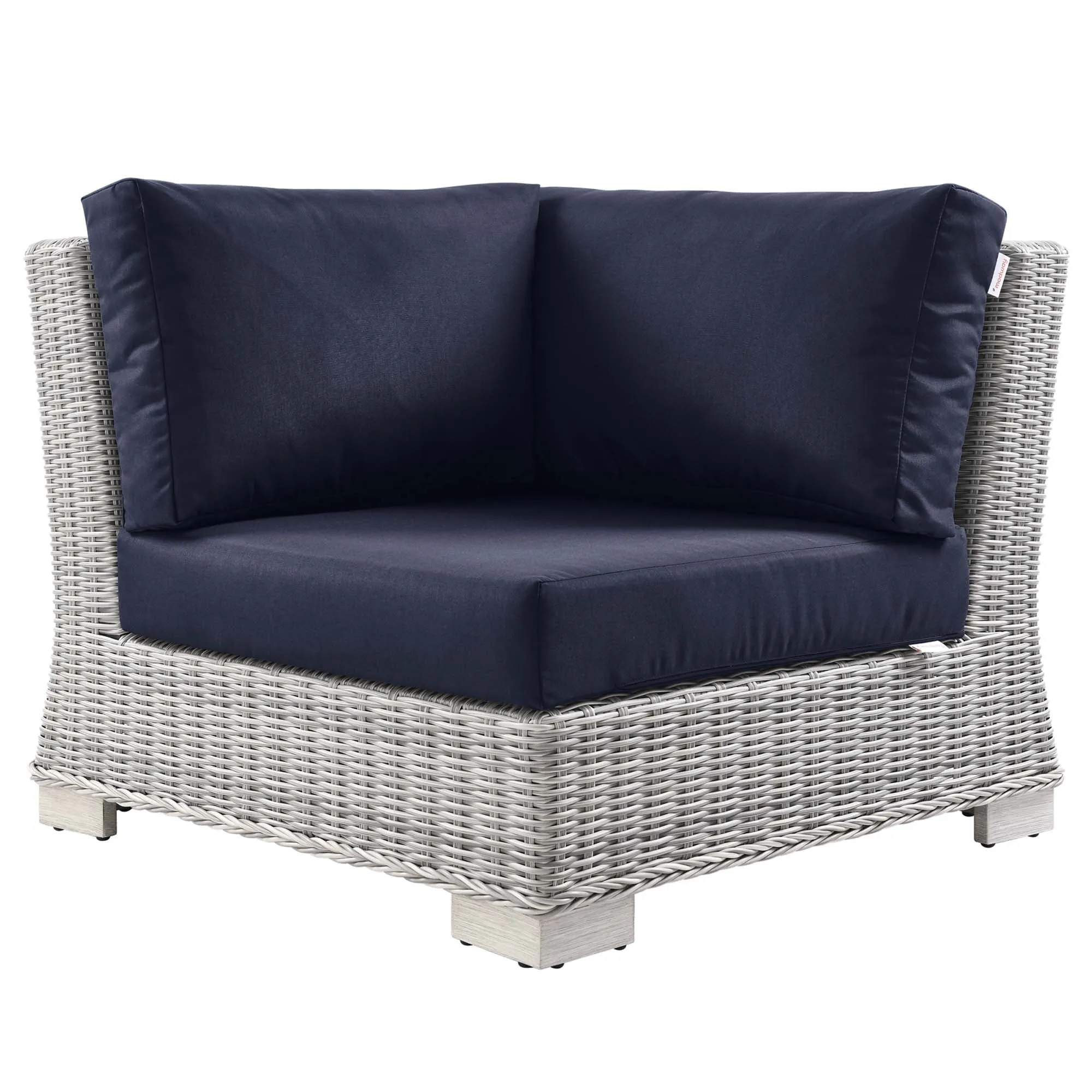 Conway Outdoor Patio Wicker Rattan Corner Chair by Modway