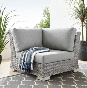 Conway Outdoor Patio Wicker Rattan Corner Chair by Modway