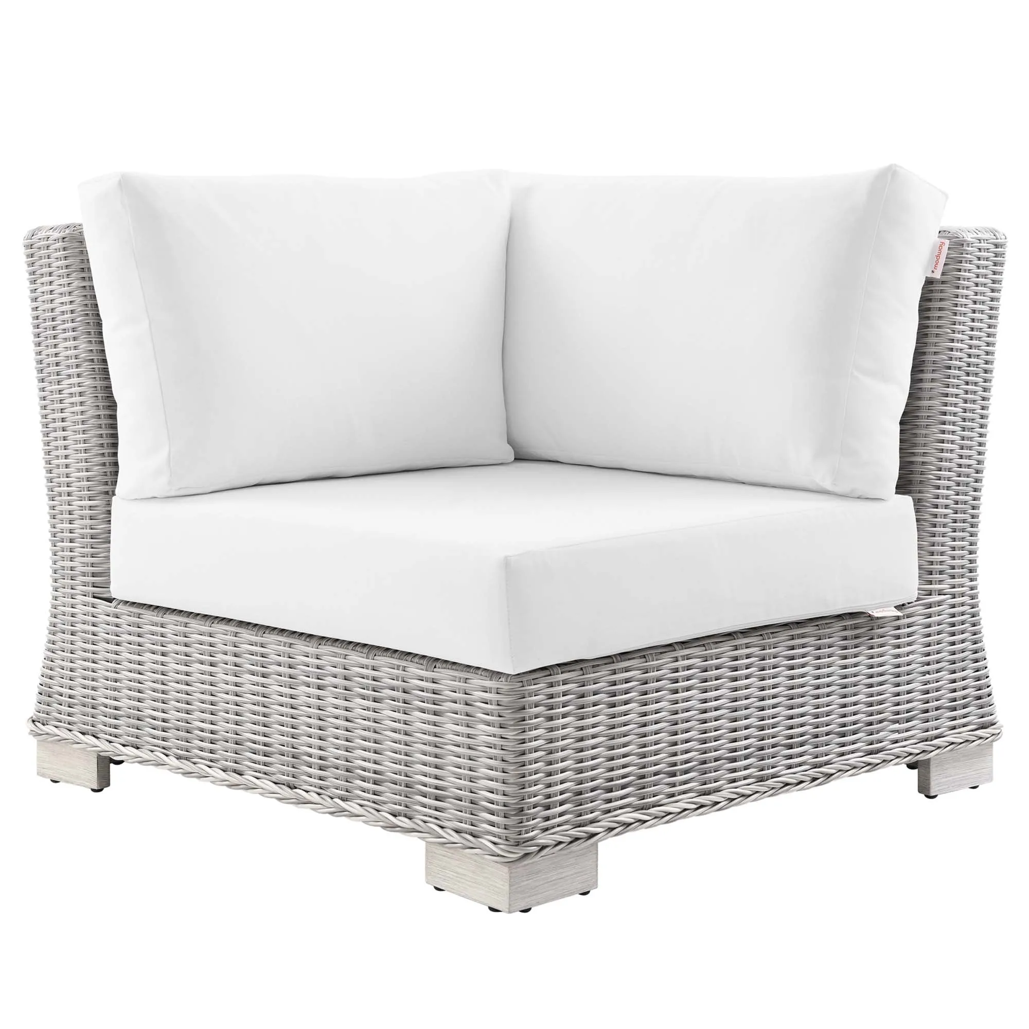 Conway Outdoor Patio Wicker Rattan Corner Chair by Modway