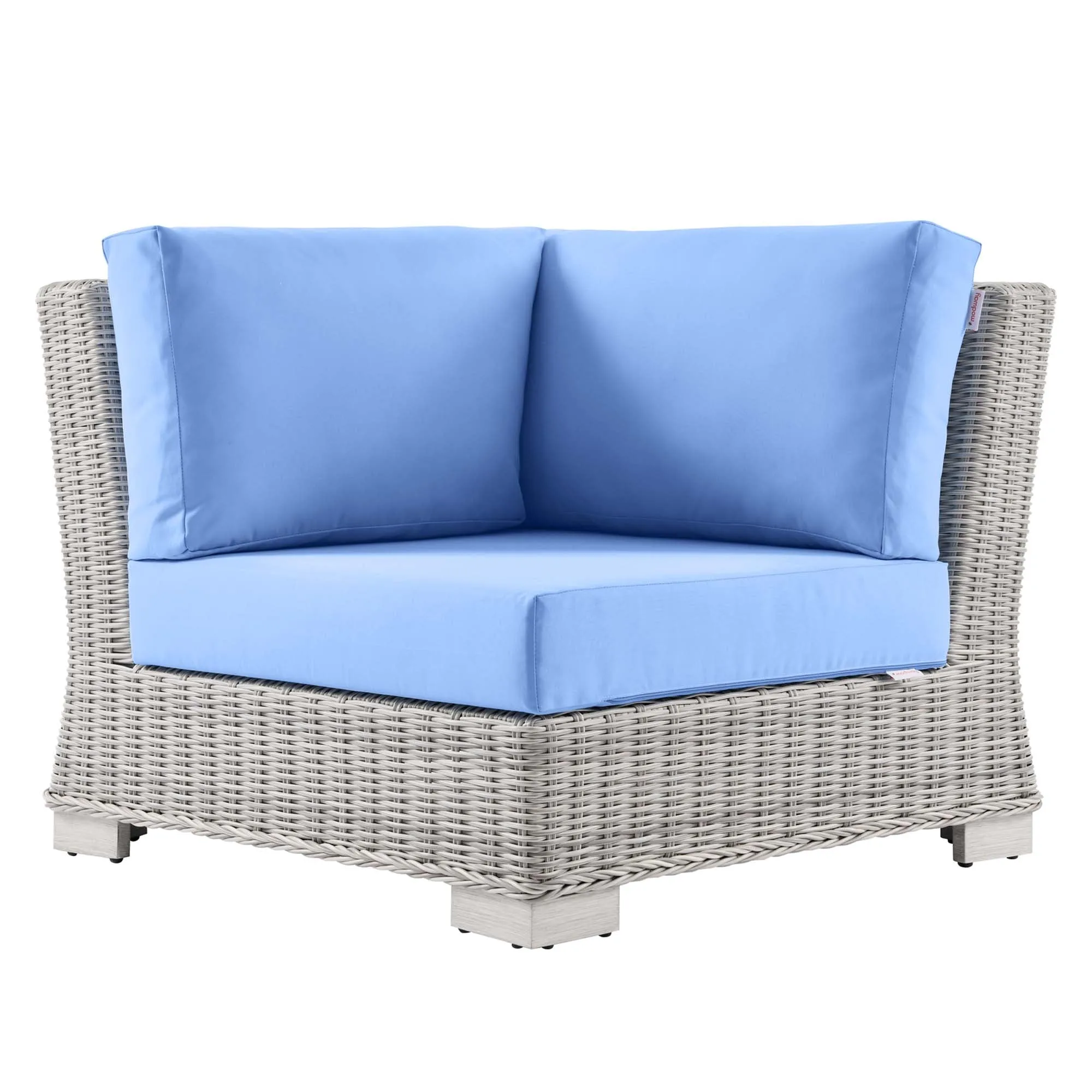 Conway Outdoor Patio Wicker Rattan Corner Chair by Modway