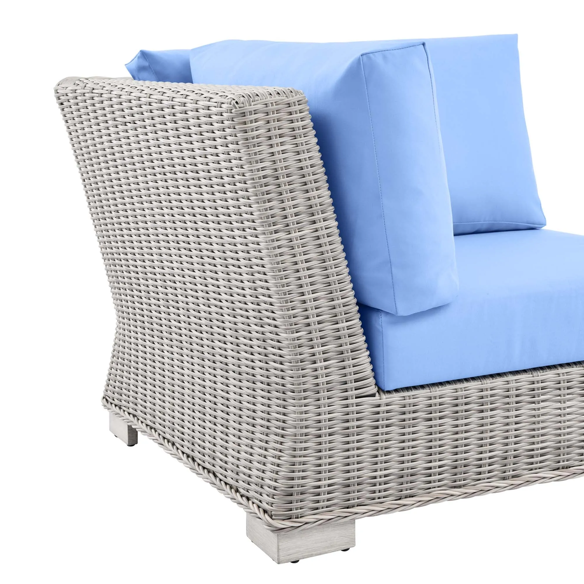 Conway Outdoor Patio Wicker Rattan Corner Chair by Modway
