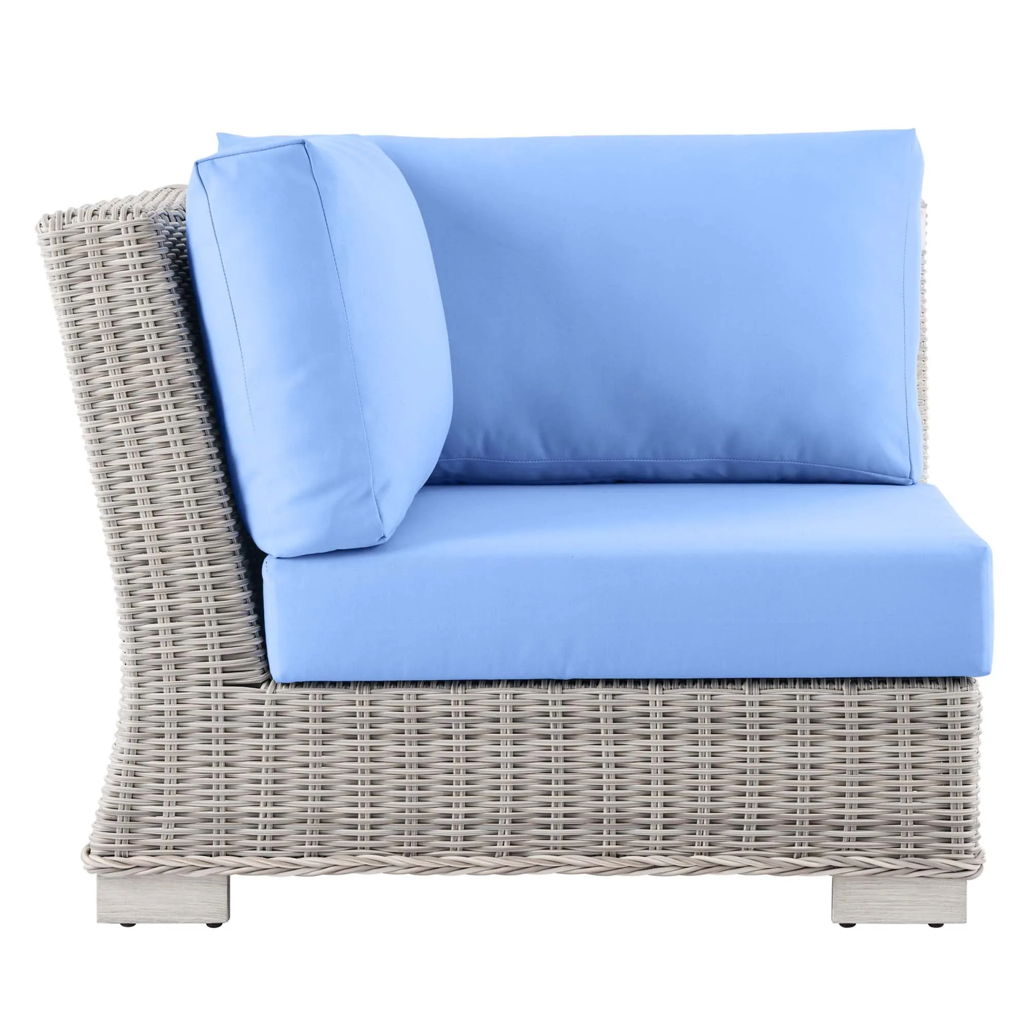 Conway Outdoor Patio Wicker Rattan Corner Chair by Modway