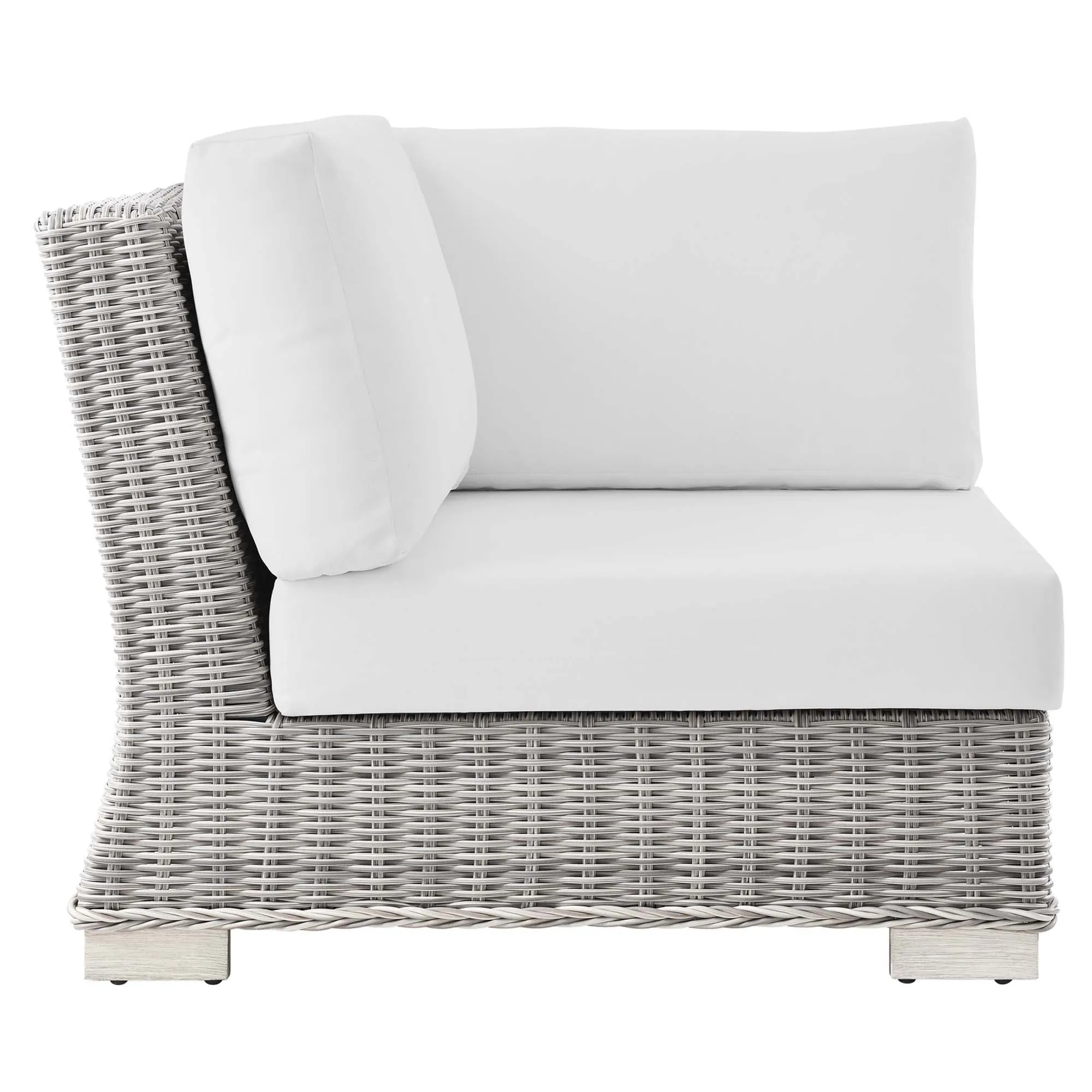 Conway Outdoor Patio Wicker Rattan Corner Chair by Modway