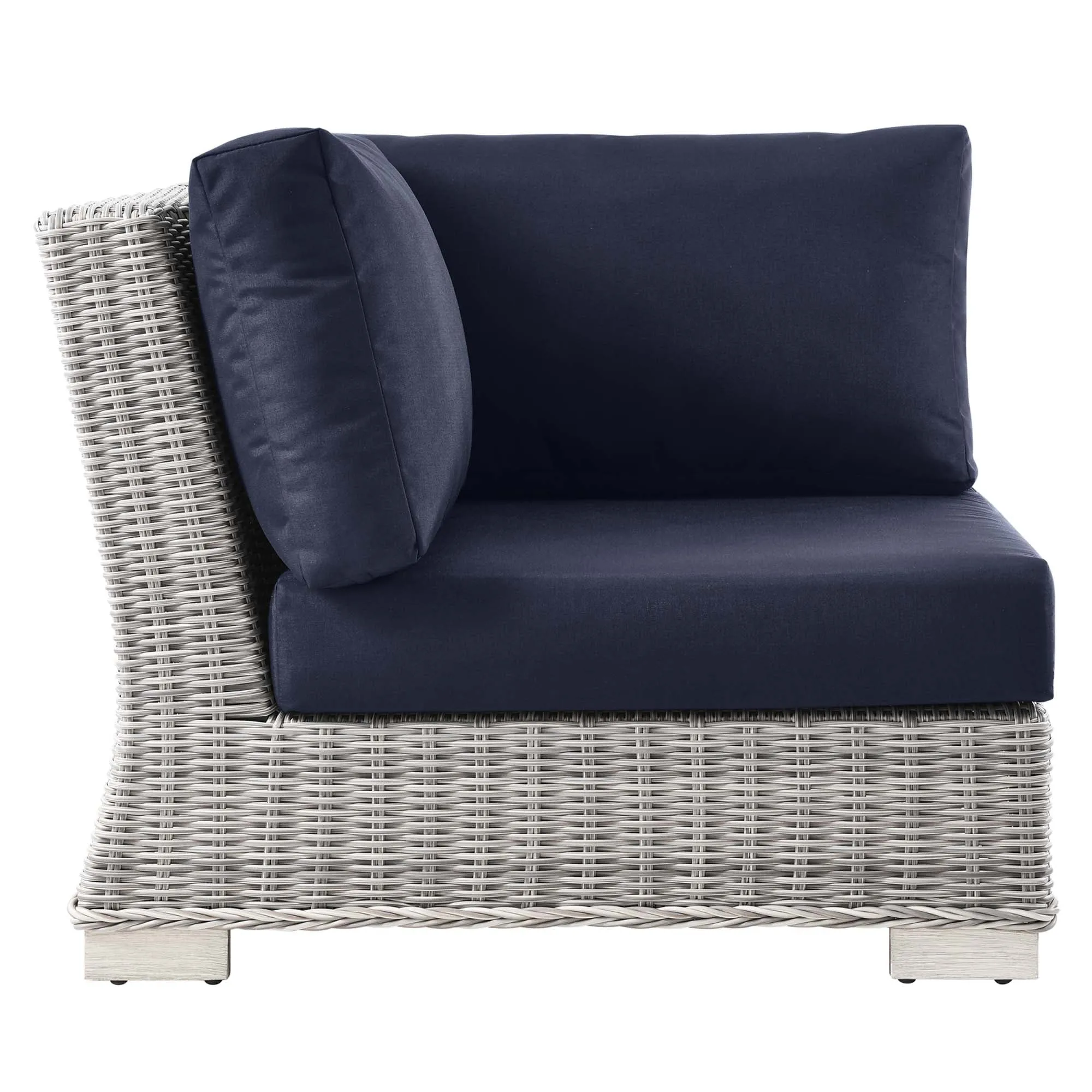 Conway Outdoor Patio Wicker Rattan Corner Chair by Modway