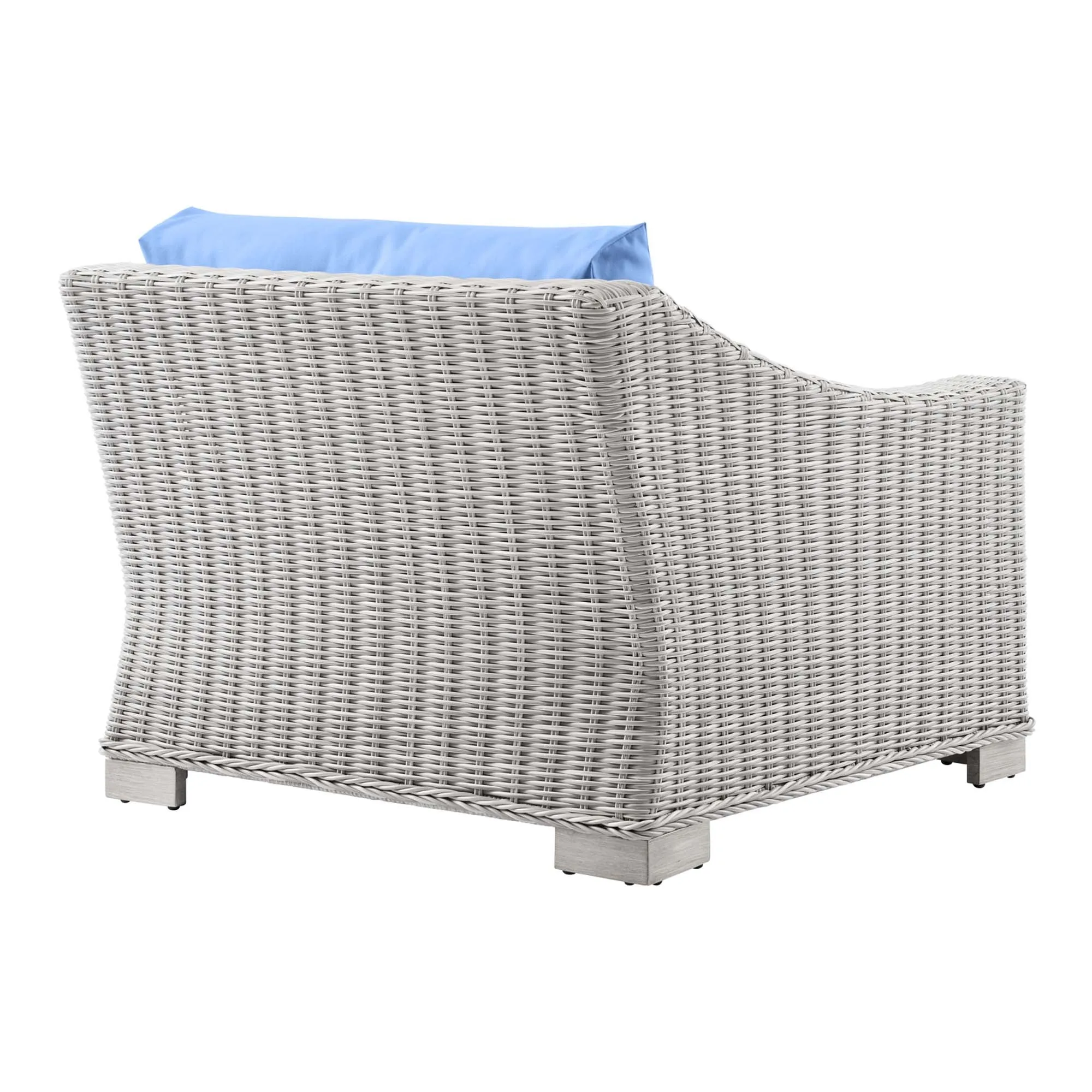 Conway Outdoor Patio Wicker Rattan Left-Arm Chair by Modway