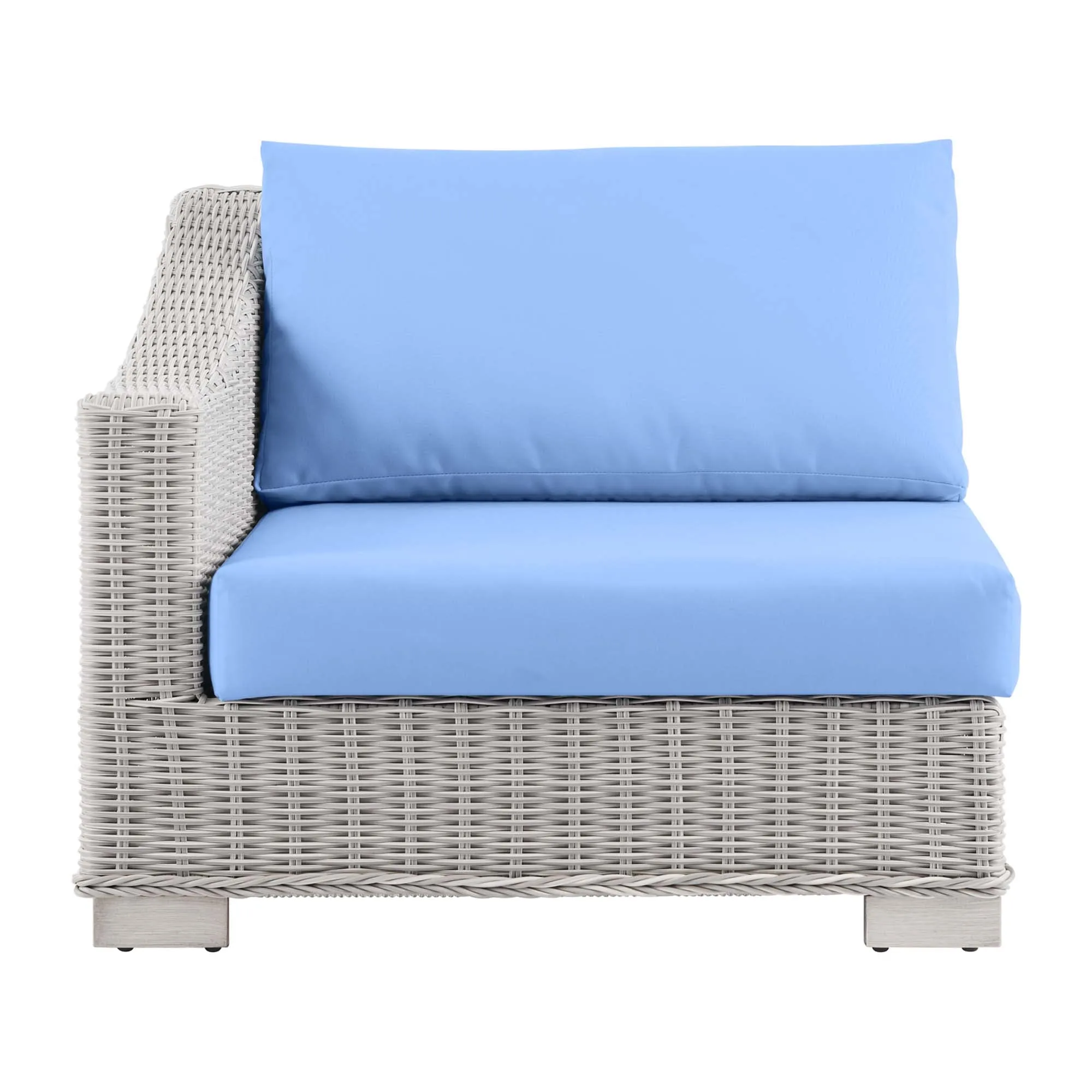 Conway Outdoor Patio Wicker Rattan Left-Arm Chair by Modway