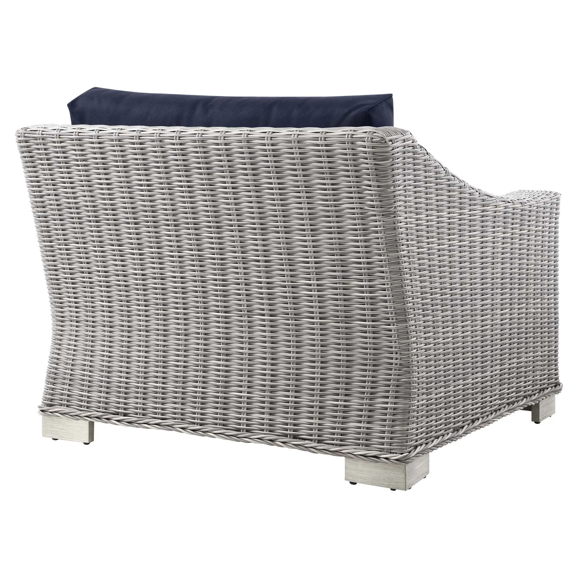 Conway Outdoor Patio Wicker Rattan Left-Arm Chair by Modway