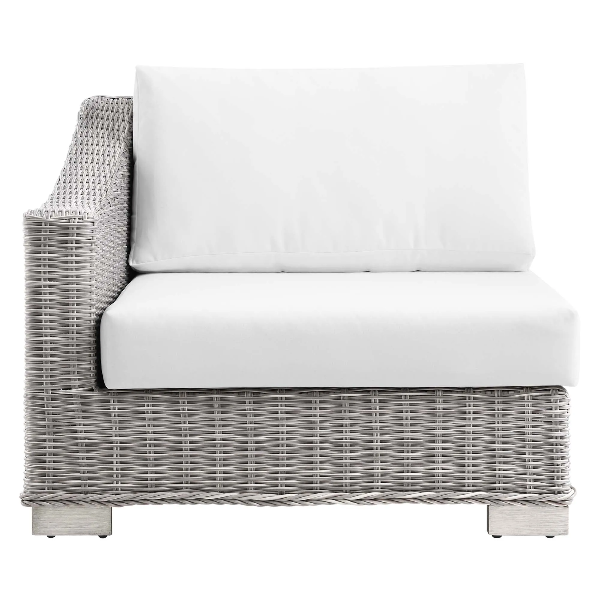 Conway Outdoor Patio Wicker Rattan Left-Arm Chair by Modway