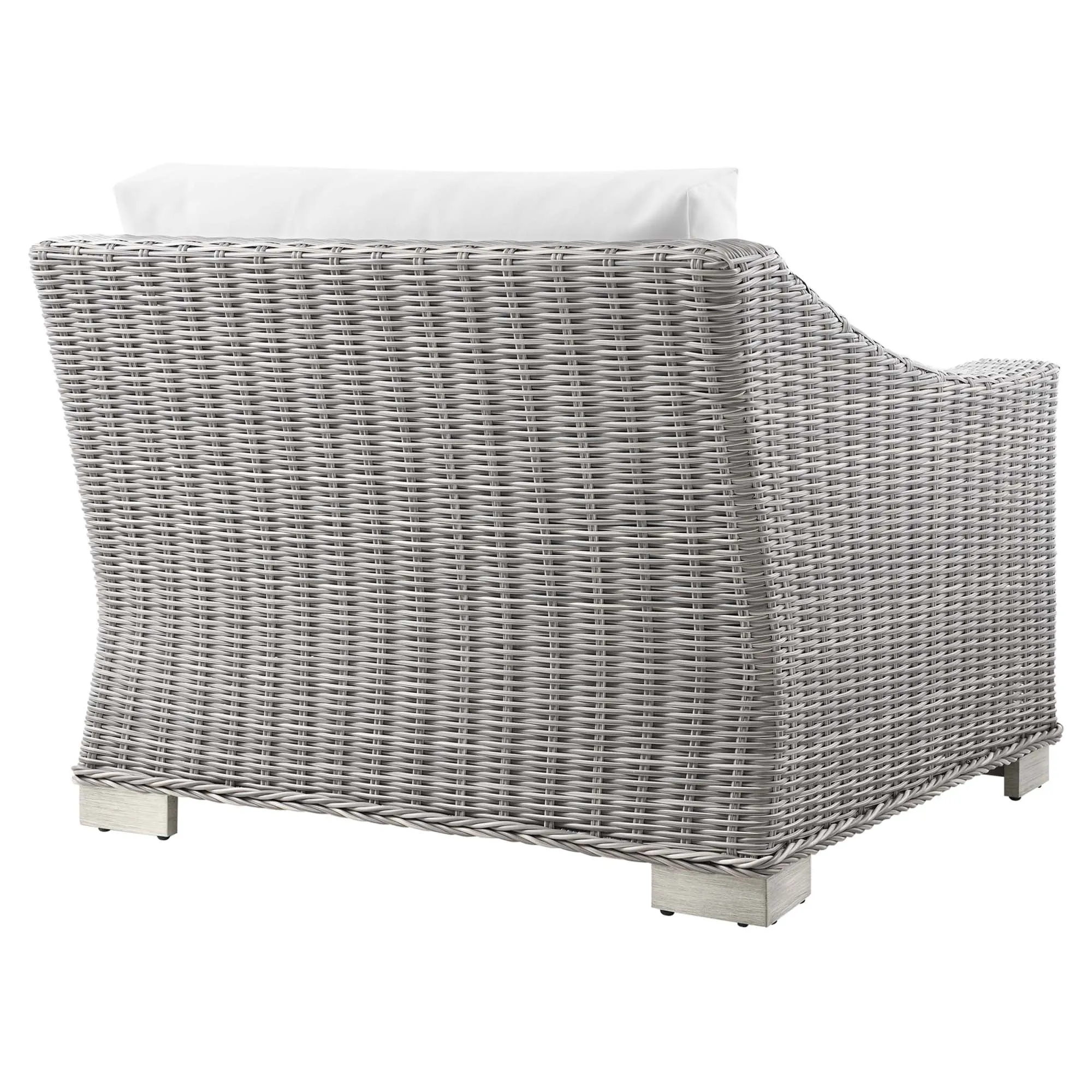 Conway Outdoor Patio Wicker Rattan Left-Arm Chair by Modway