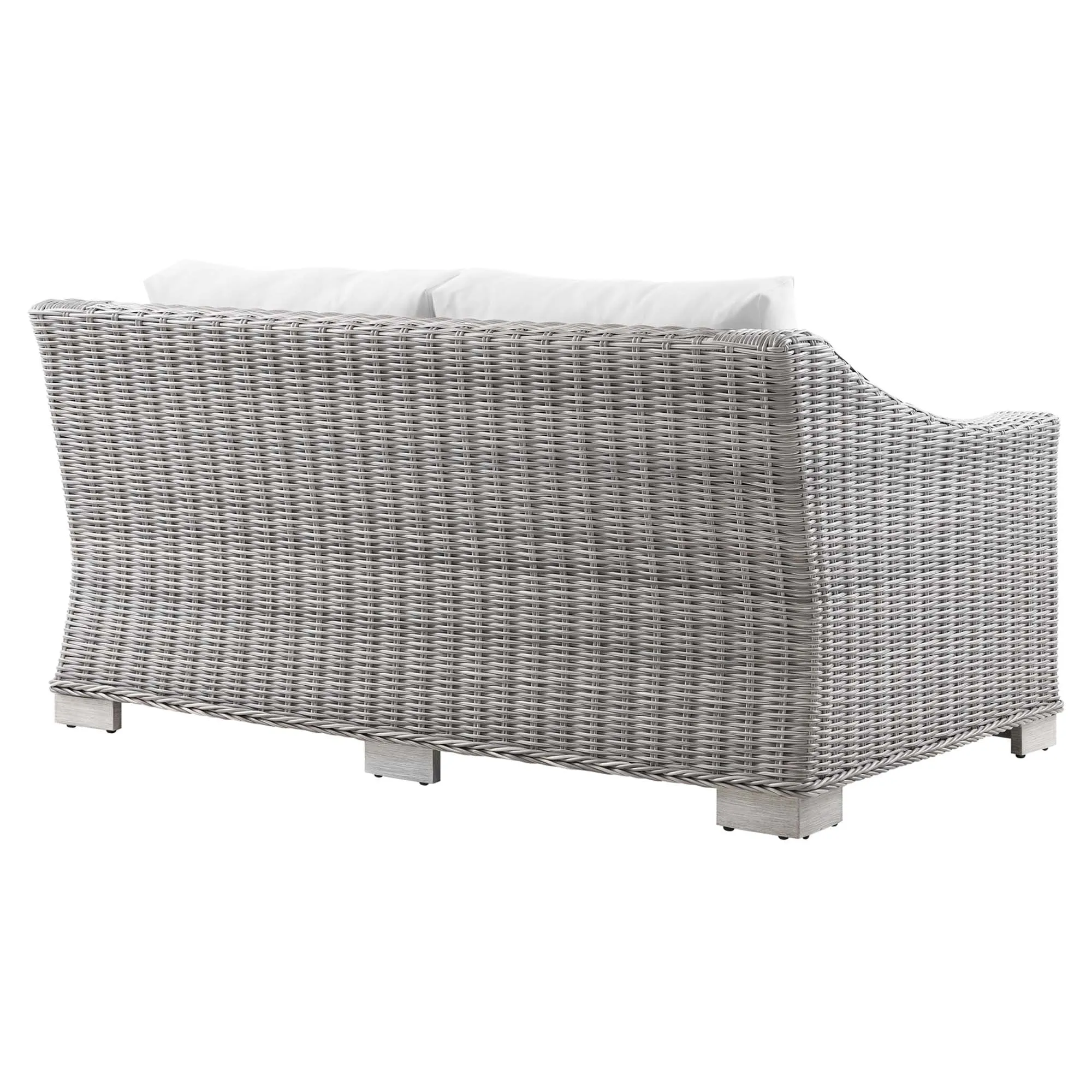 Conway Outdoor Patio Wicker Rattan Loveseat by Modway