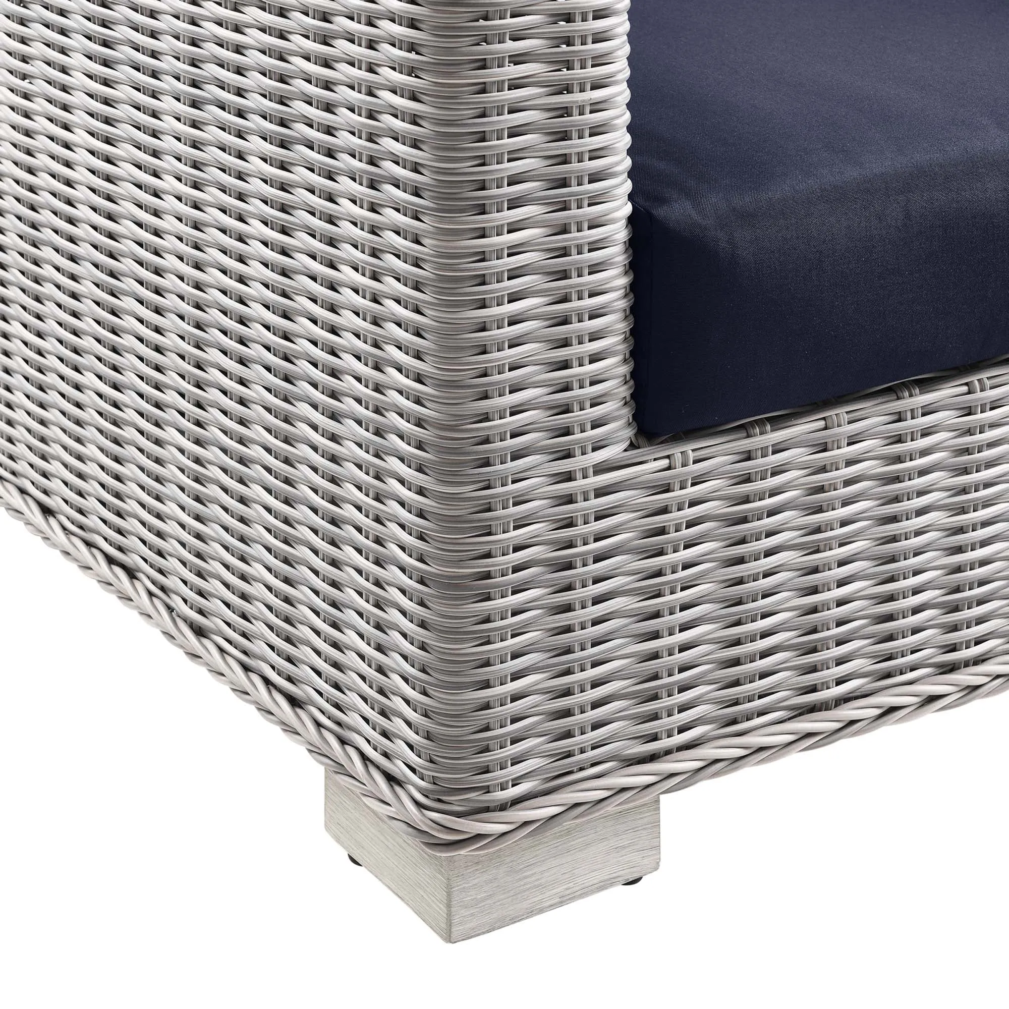 Conway Outdoor Patio Wicker Rattan Loveseat by Modway