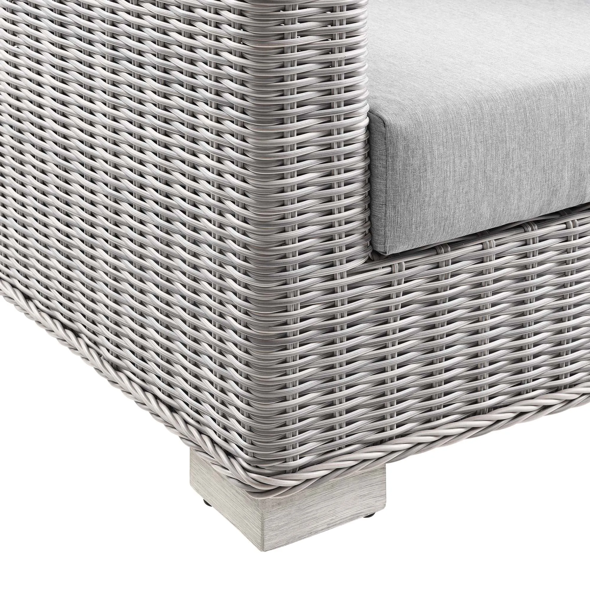 Conway Outdoor Patio Wicker Rattan Loveseat by Modway