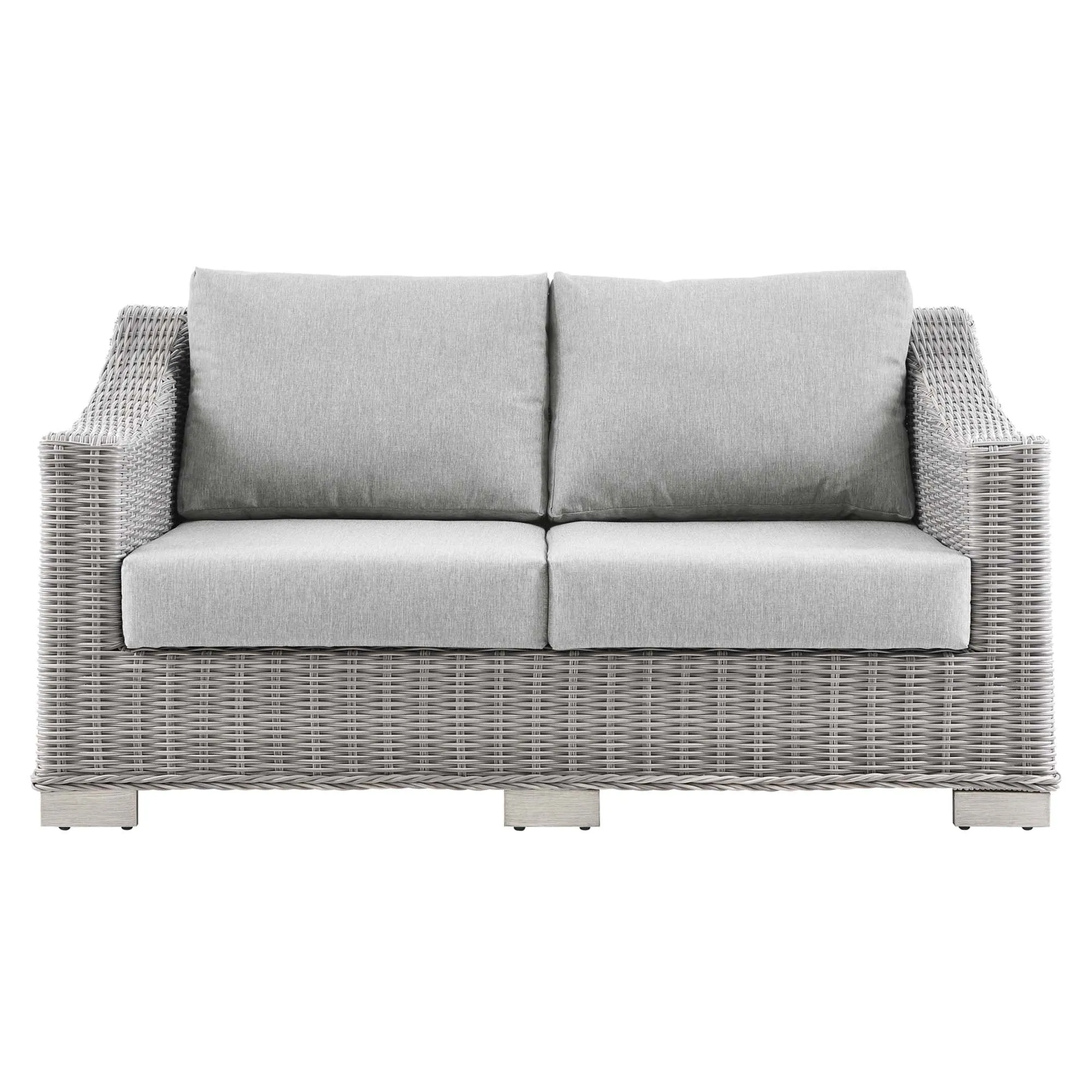 Conway Outdoor Patio Wicker Rattan Loveseat by Modway