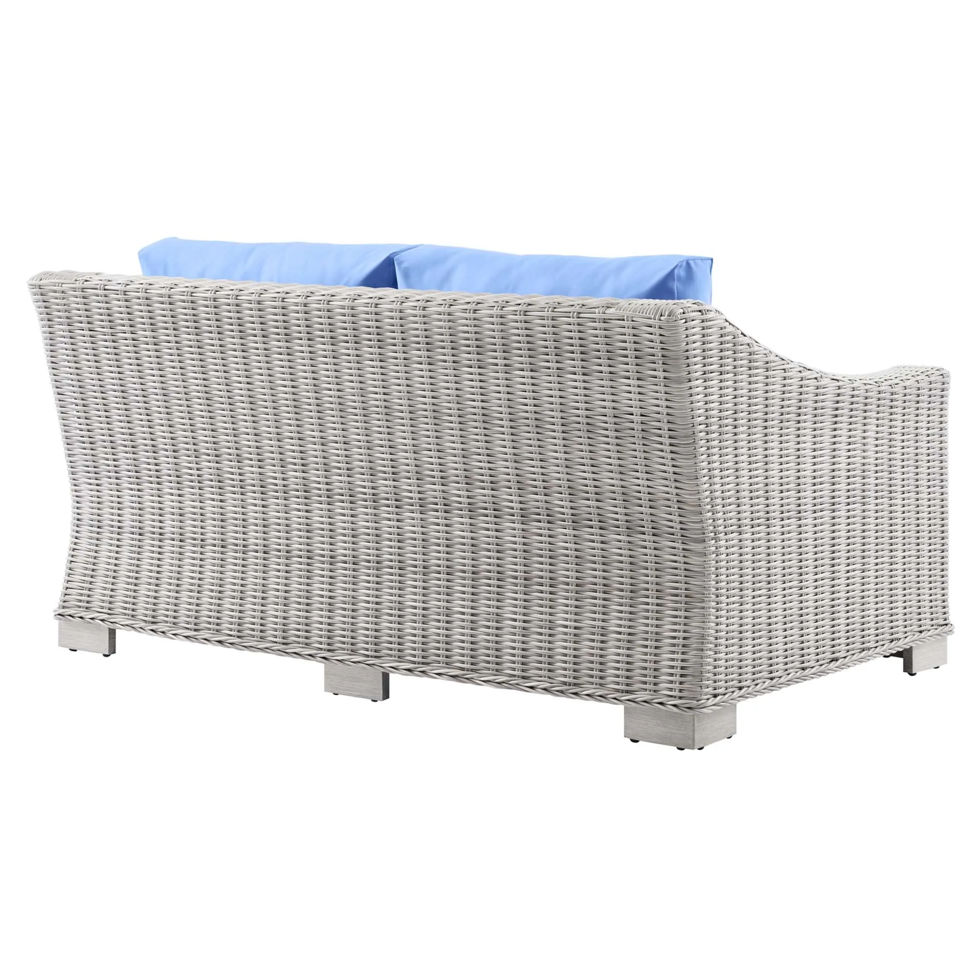 Conway Outdoor Patio Wicker Rattan Loveseat by Modway