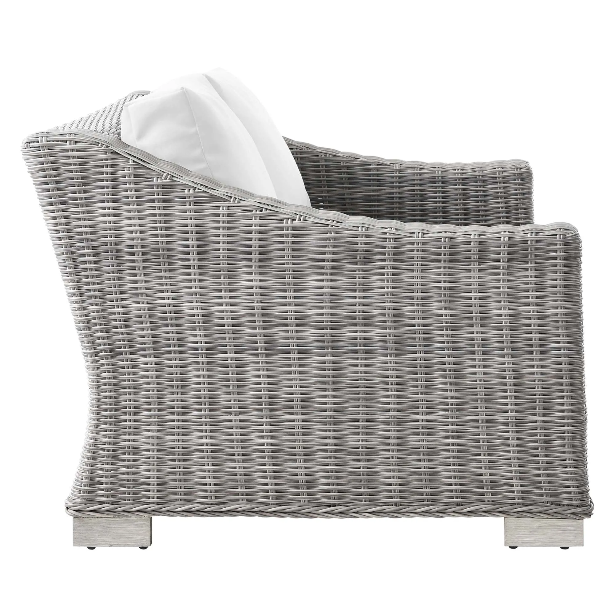 Conway Outdoor Patio Wicker Rattan Loveseat by Modway