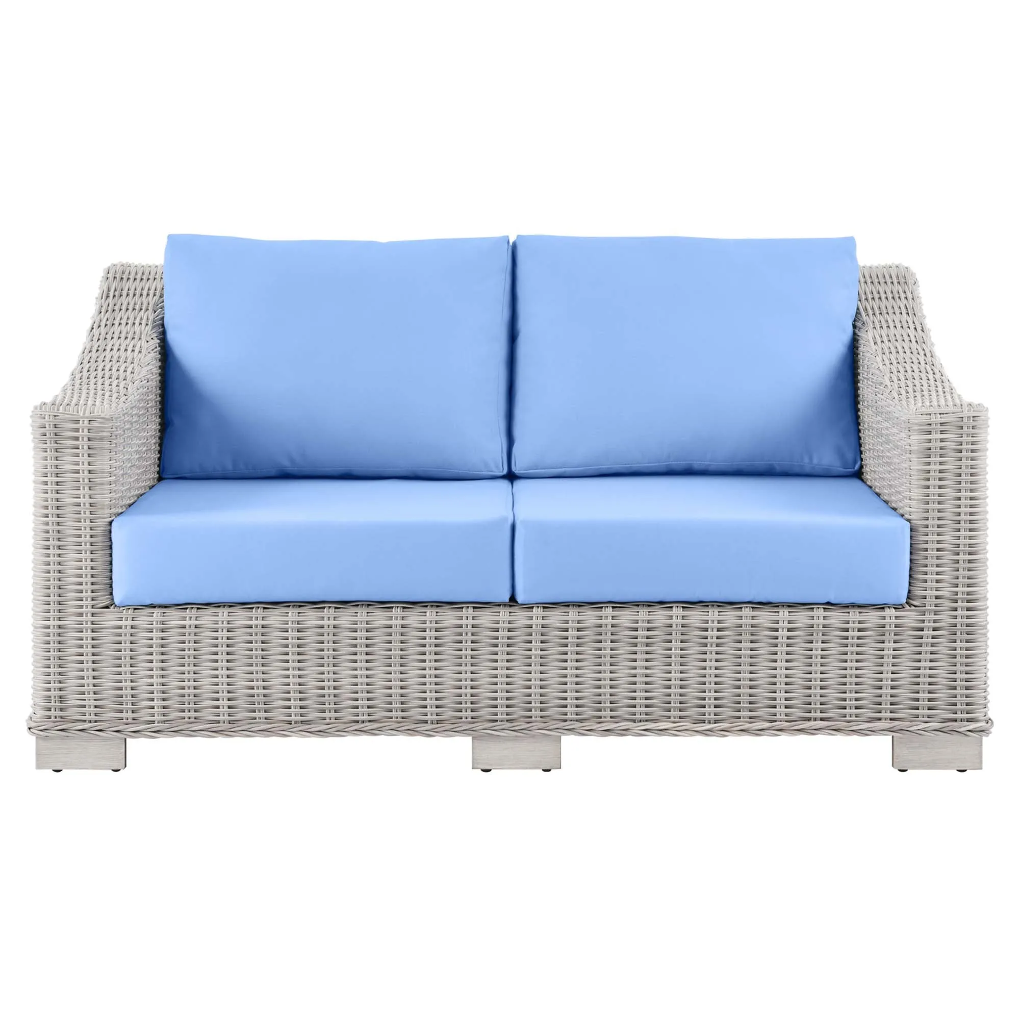 Conway Outdoor Patio Wicker Rattan Loveseat by Modway