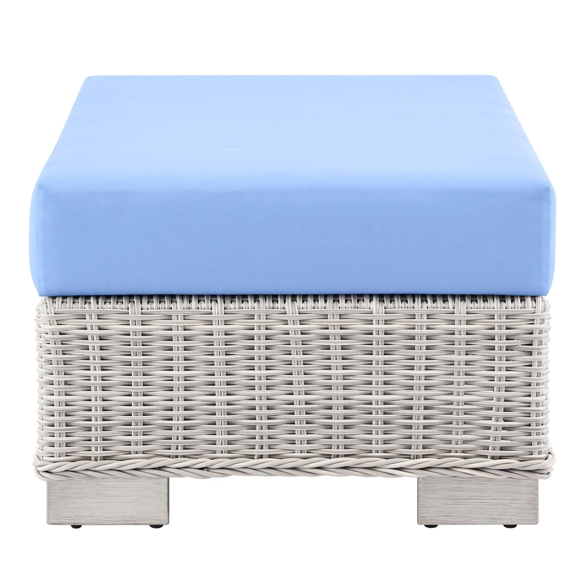 Conway Outdoor Patio Wicker Rattan Ottoman by Modway