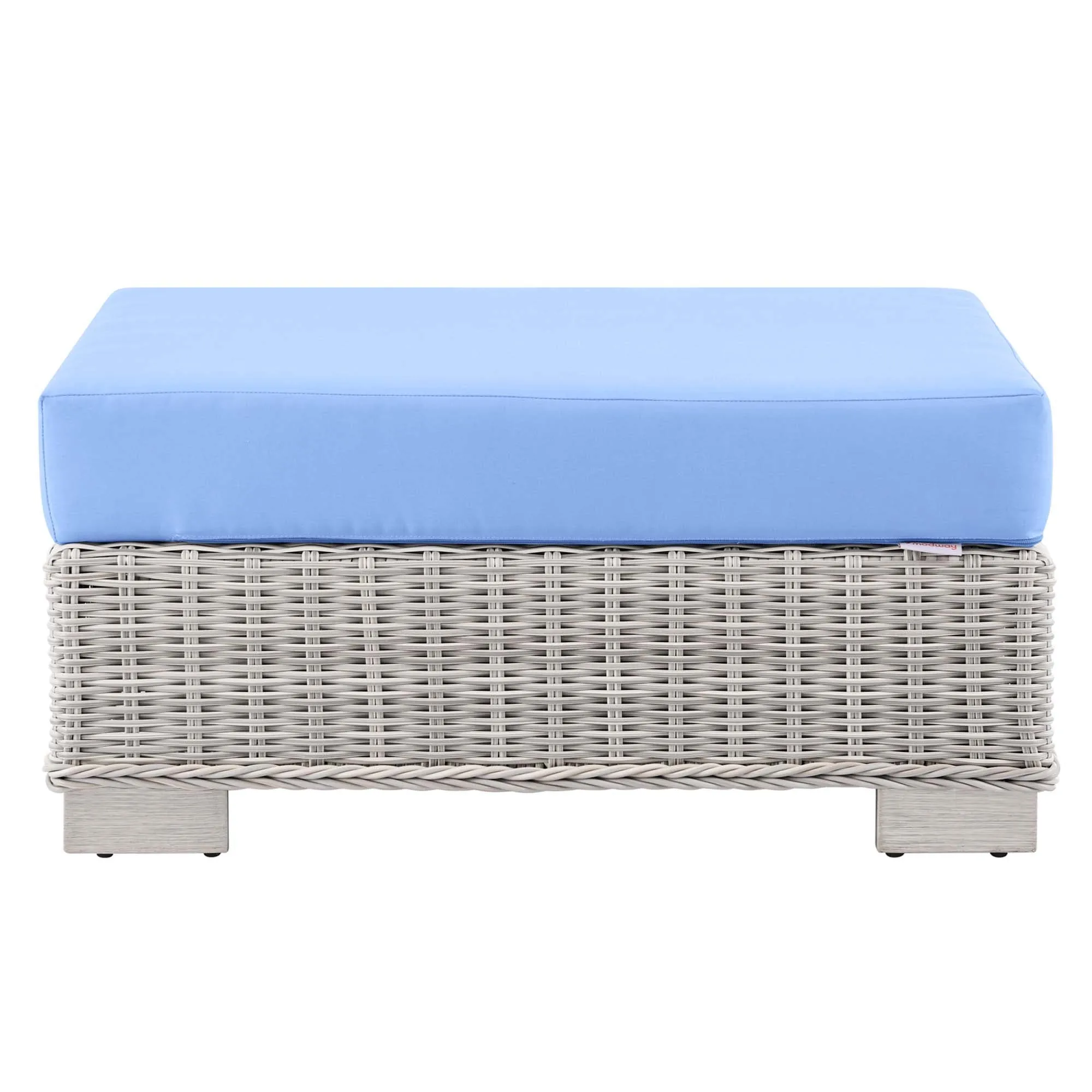 Conway Outdoor Patio Wicker Rattan Ottoman by Modway