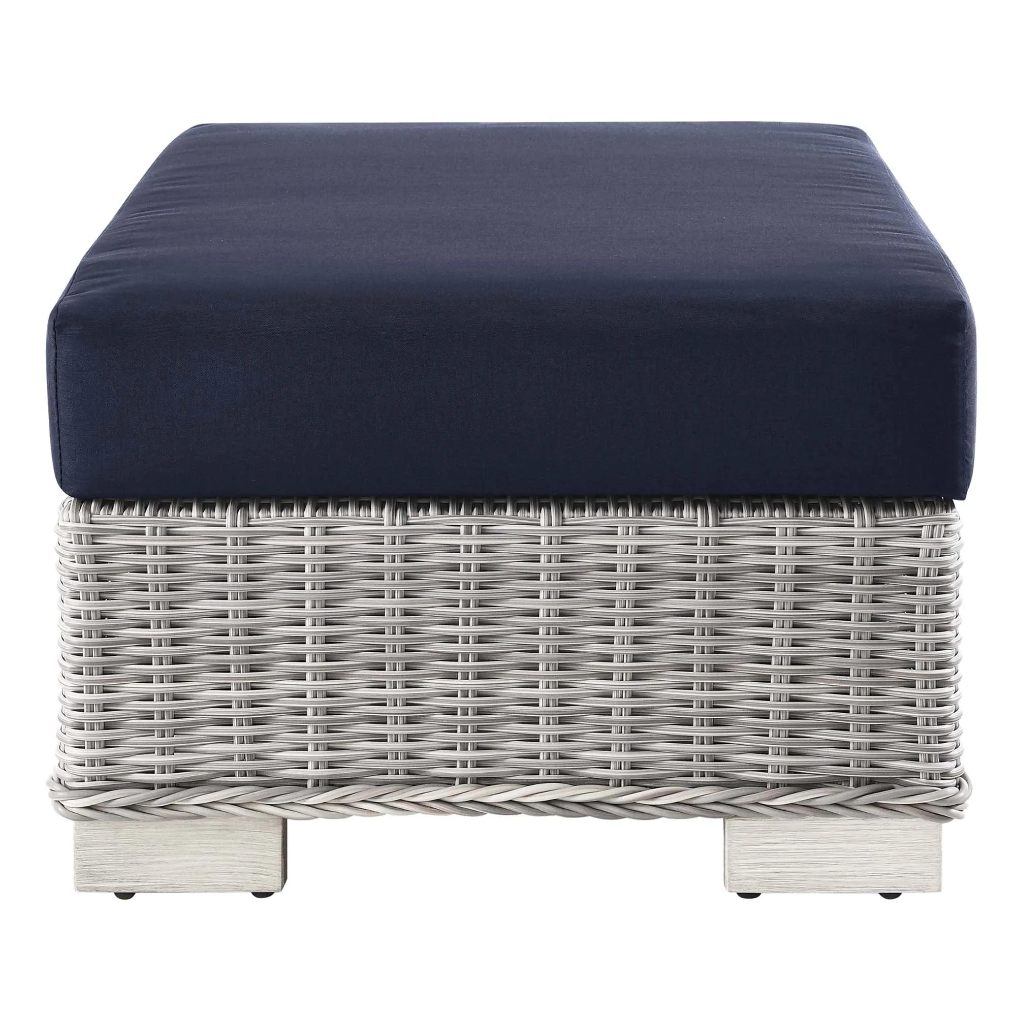 Conway Outdoor Patio Wicker Rattan Ottoman by Modway