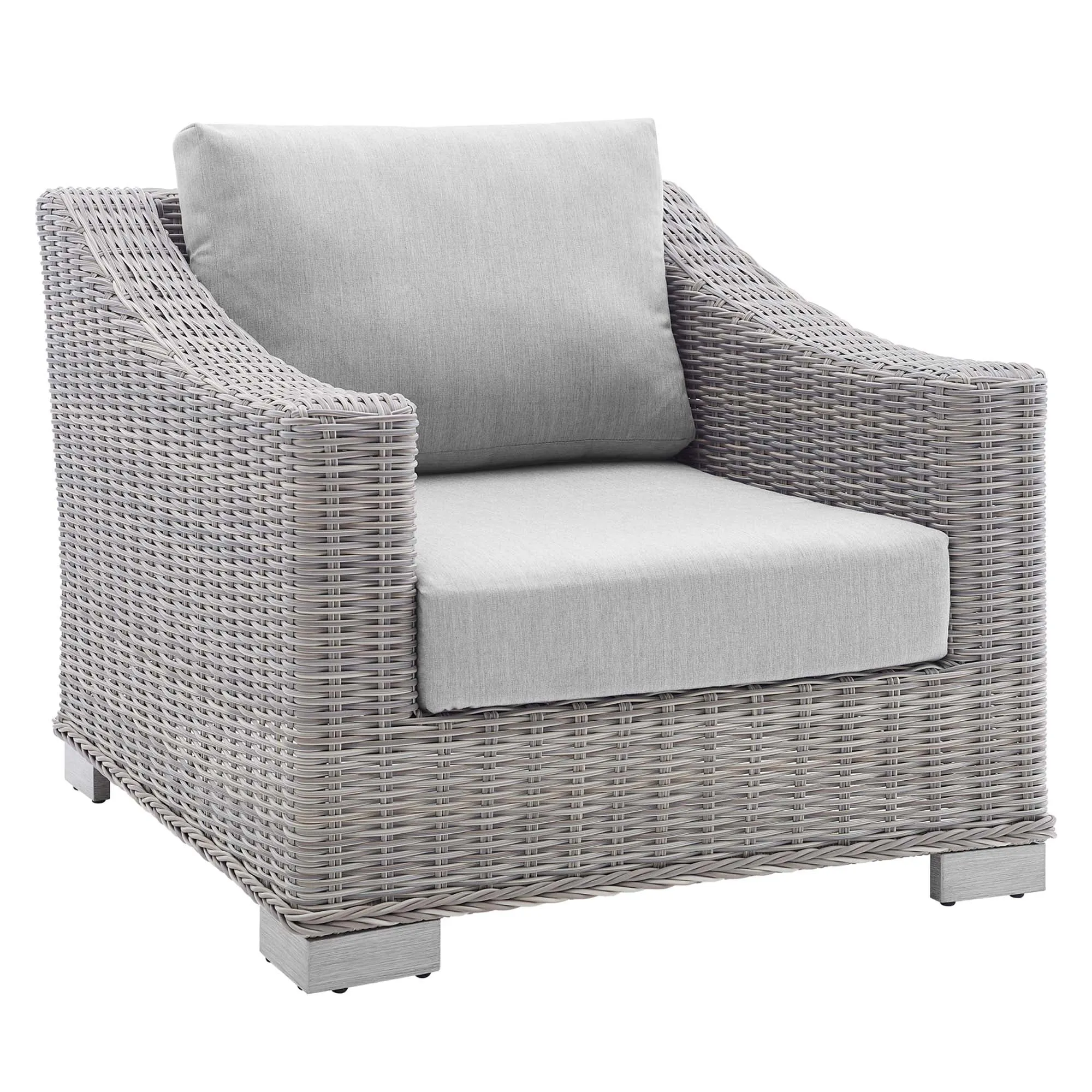 Conway Sunbrella® Outdoor Patio Wicker Rattan 4-Piece Furniture Set by Modway