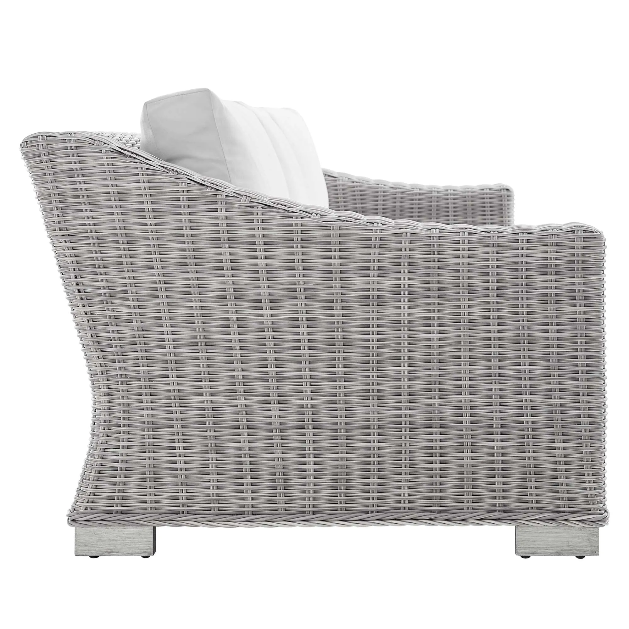 Conway Sunbrella® Outdoor Patio Wicker Rattan 4-Piece Furniture Set by Modway