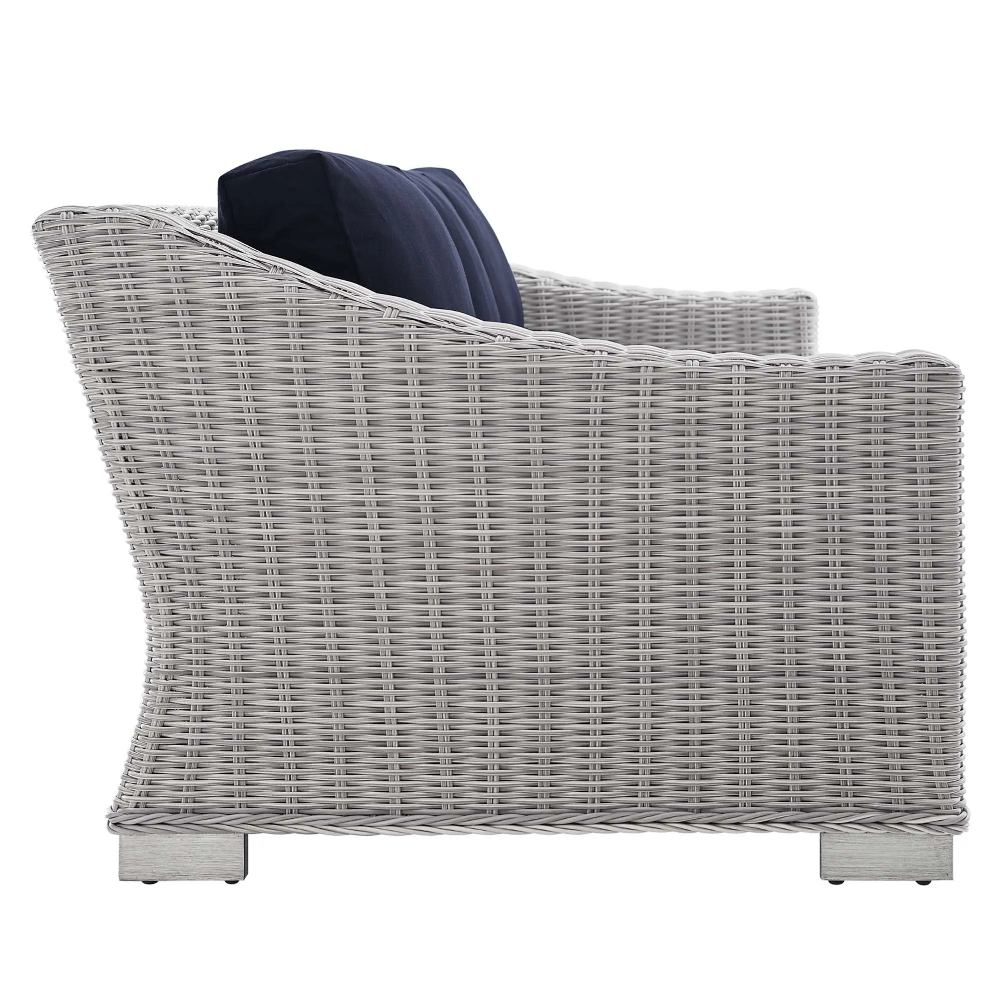 Conway Sunbrella® Outdoor Patio Wicker Rattan 4-Piece Furniture Set by Modway