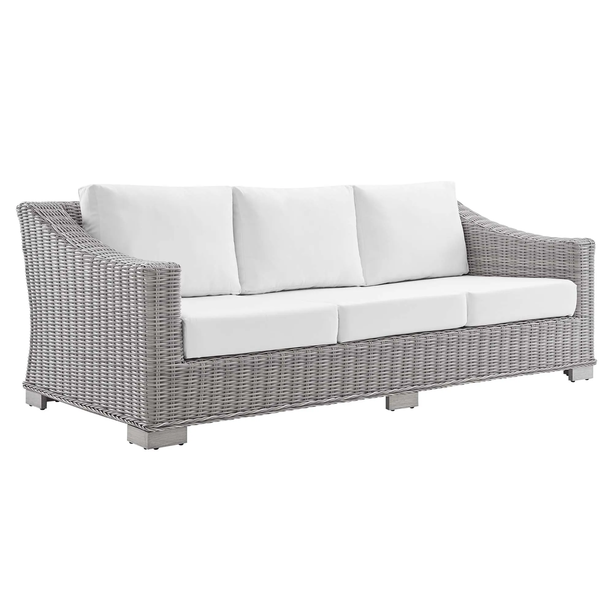 Conway Sunbrella® Outdoor Patio Wicker Rattan 4-Piece Furniture Set by Modway