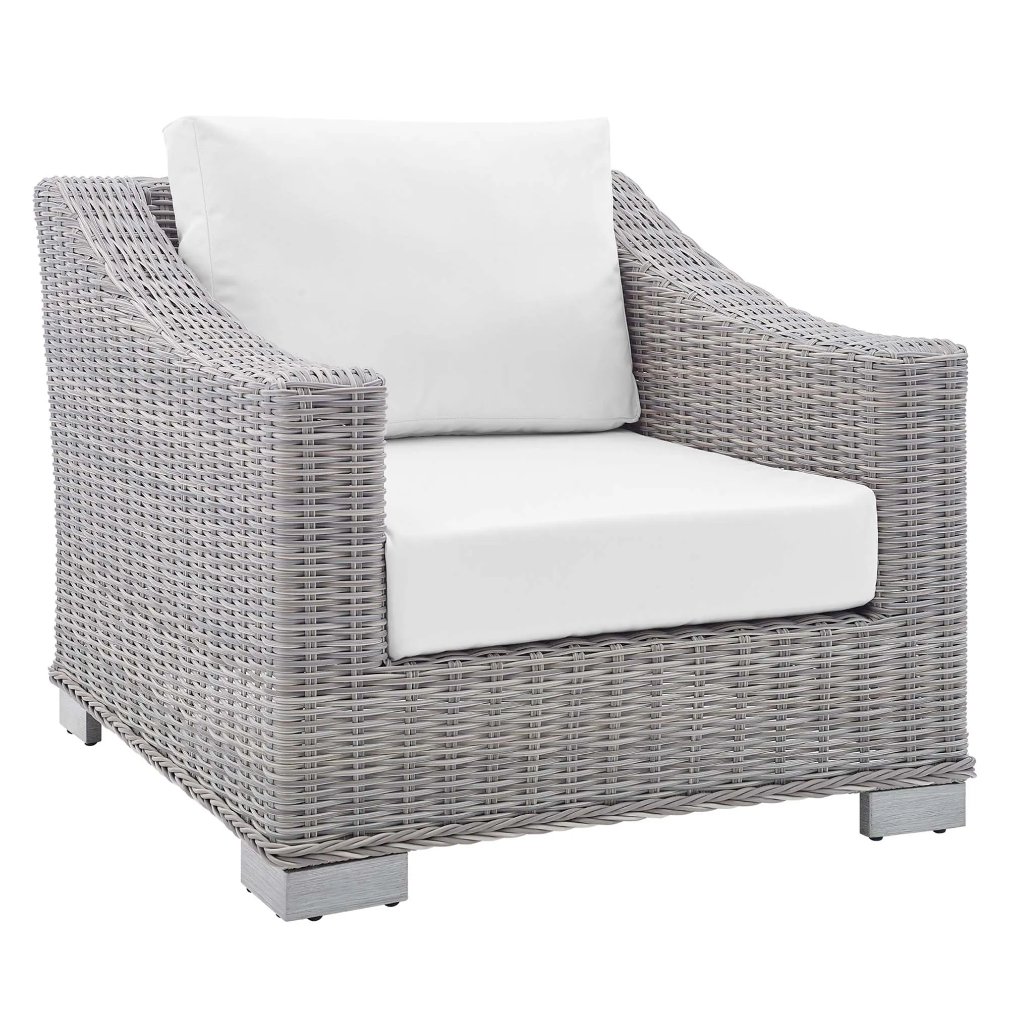 Conway Sunbrella® Outdoor Patio Wicker Rattan 4-Piece Furniture Set by Modway
