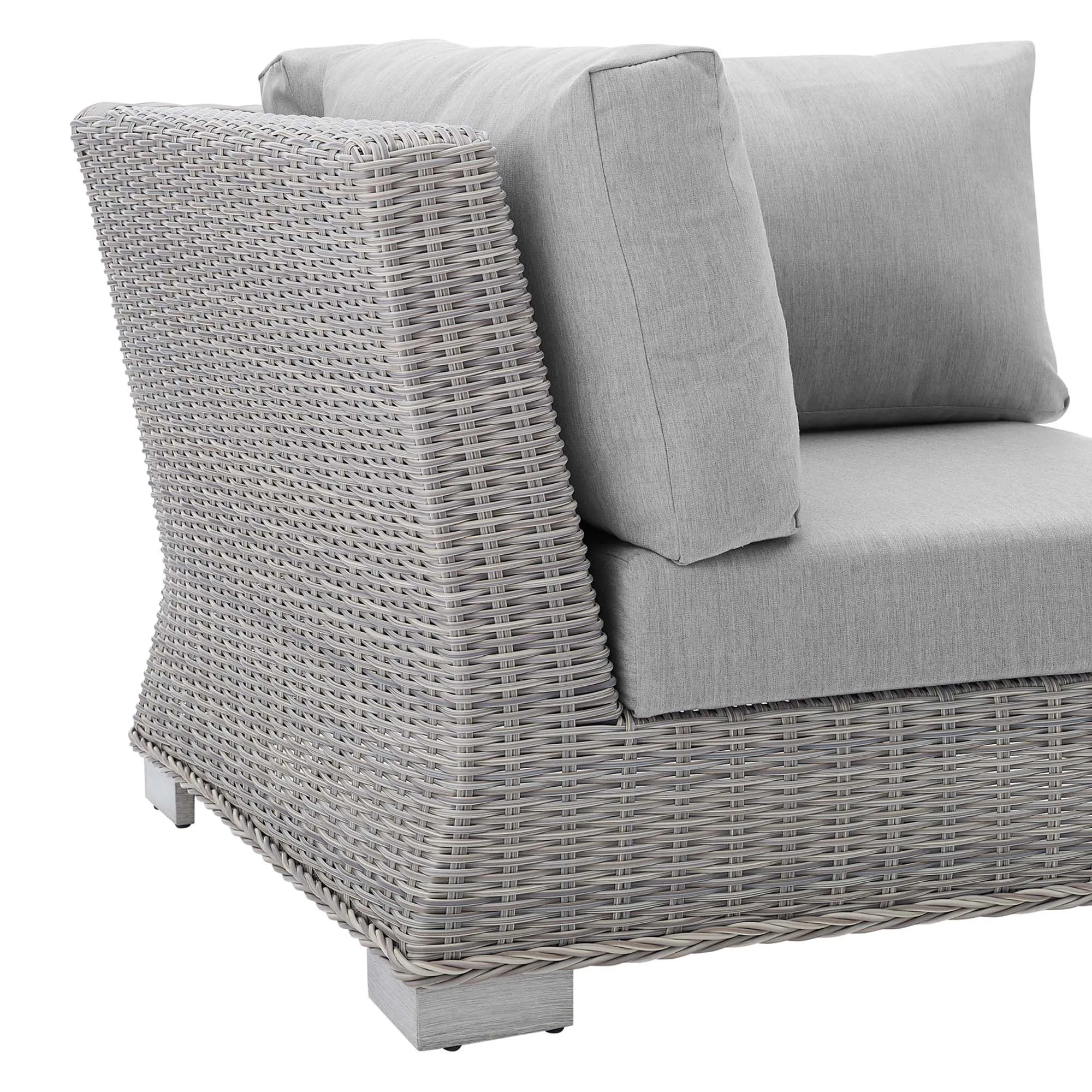 Conway Sunbrella® Outdoor Patio Wicker Rattan Corner Chair by Modway