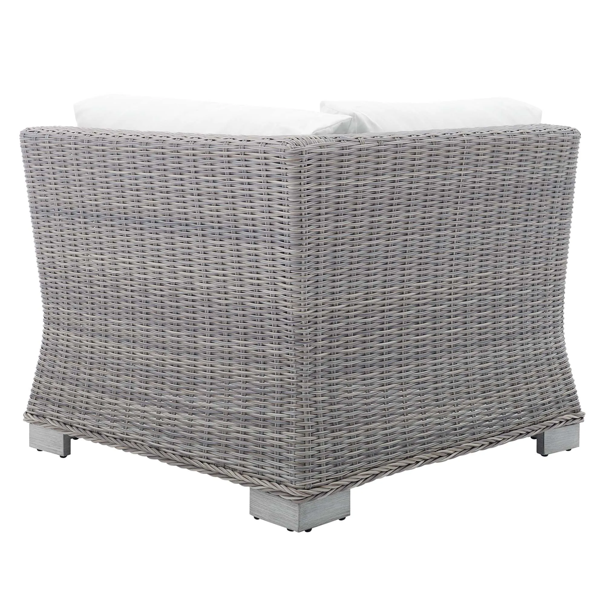 Conway Sunbrella® Outdoor Patio Wicker Rattan Corner Chair by Modway