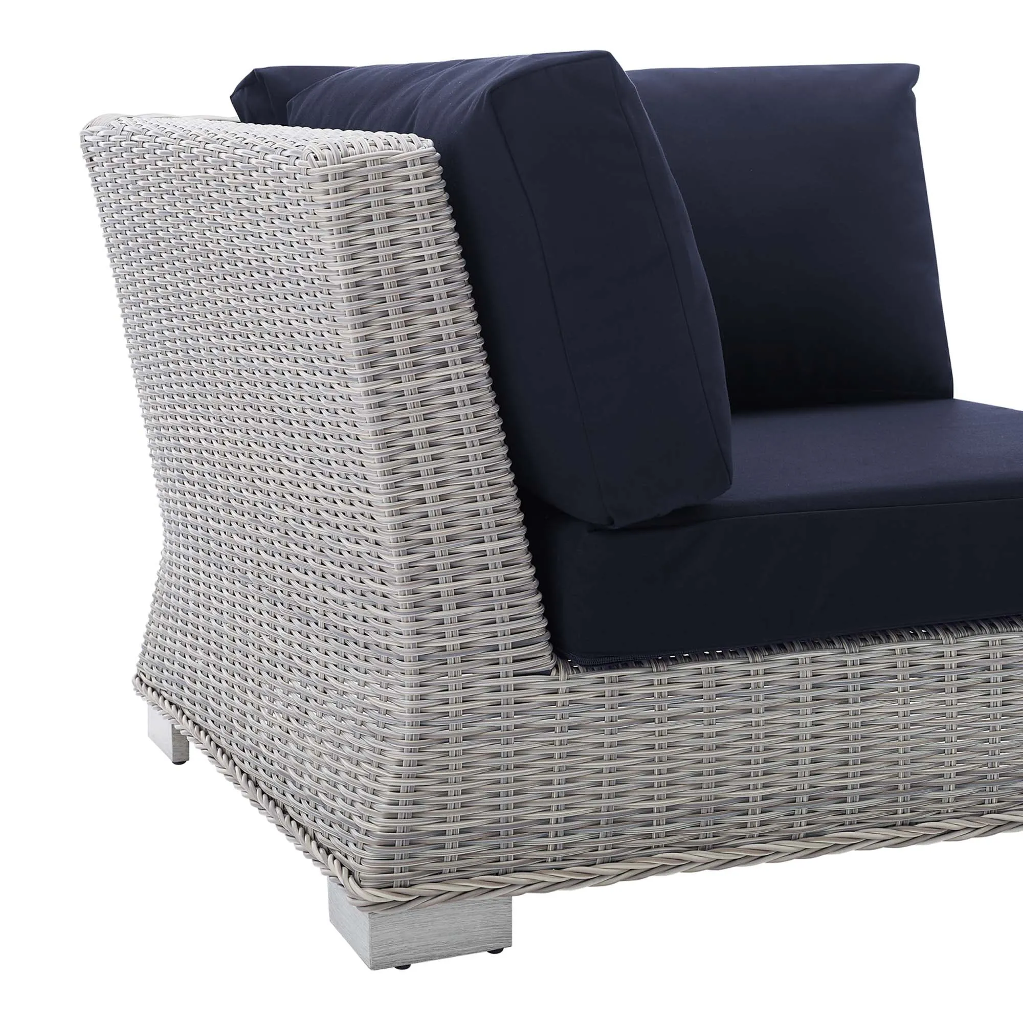Conway Sunbrella® Outdoor Patio Wicker Rattan Corner Chair by Modway